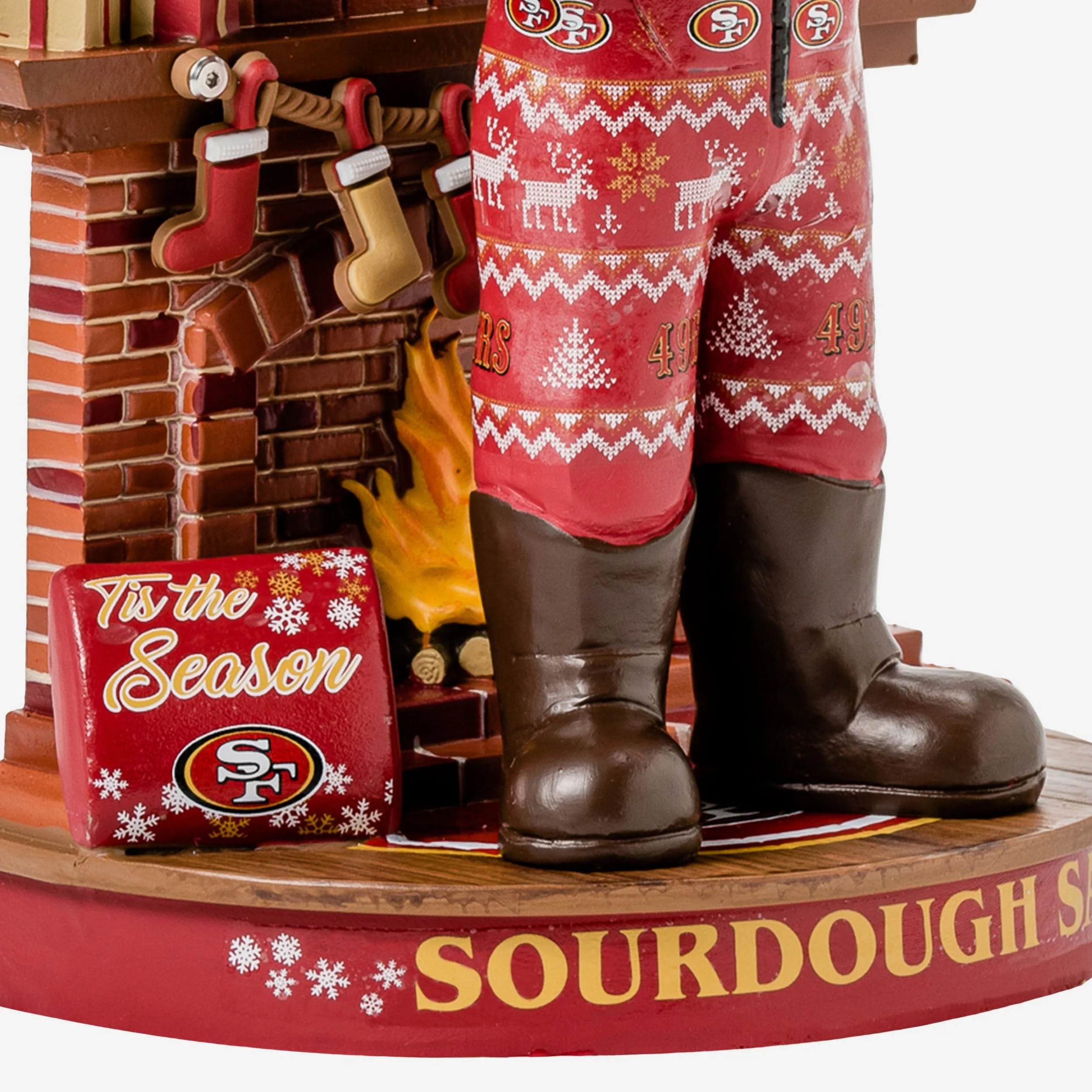 Sourdough San Francisco 49ers Holiday Mascot Bobblehead - Image 3