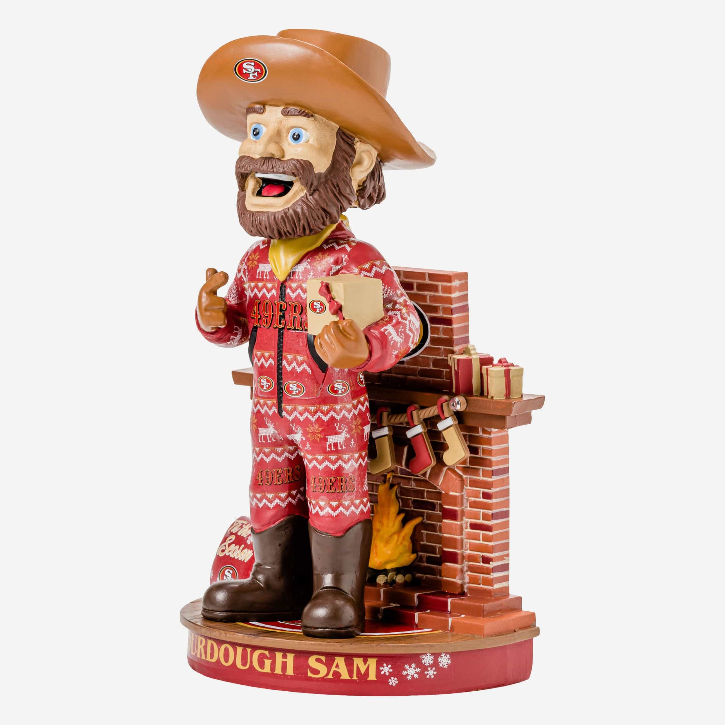Sourdough San Francisco 49ers Holiday Mascot Bobblehead - Image 4
