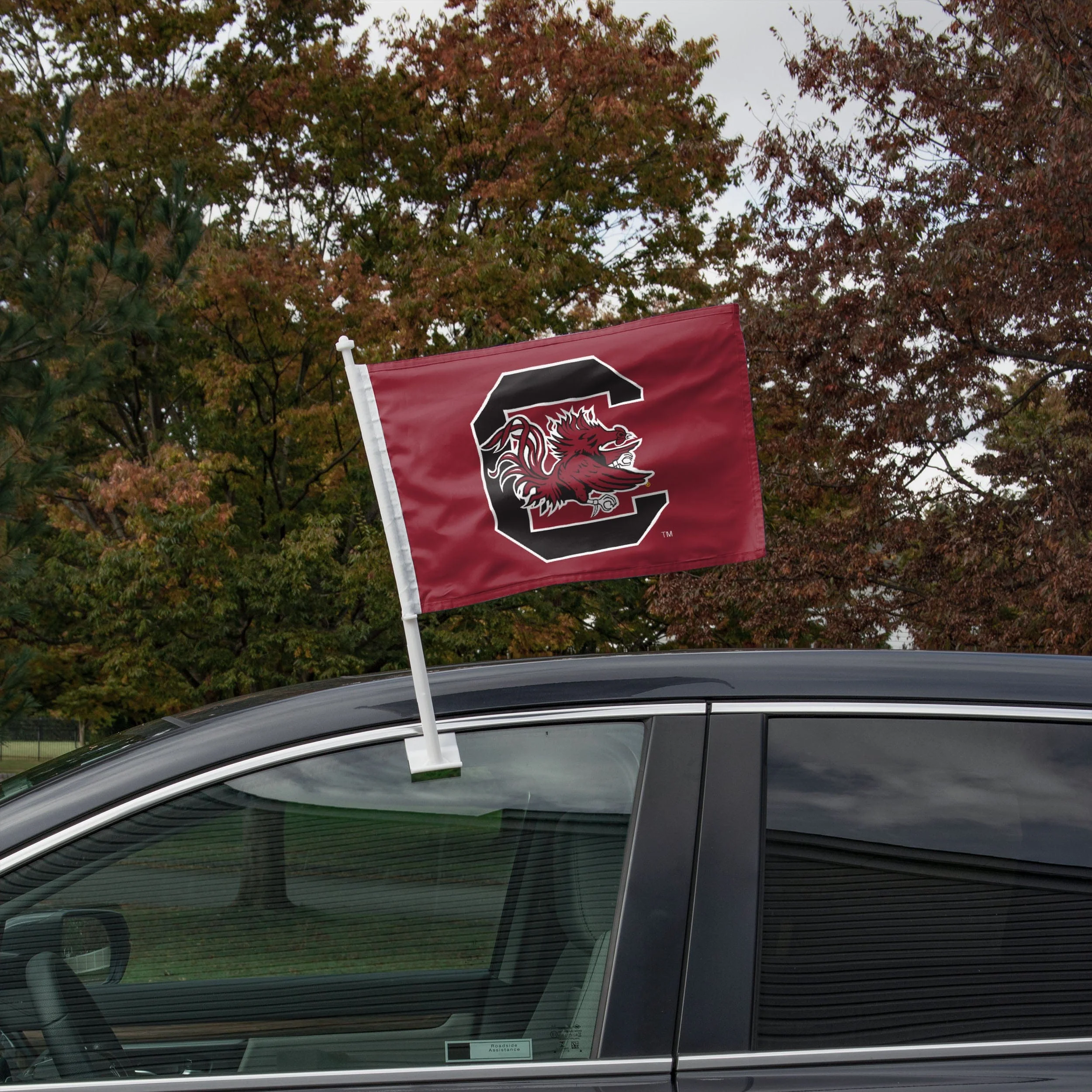 South Carolina Gamecocks 2 Pack Solid Car Flag - Image 2