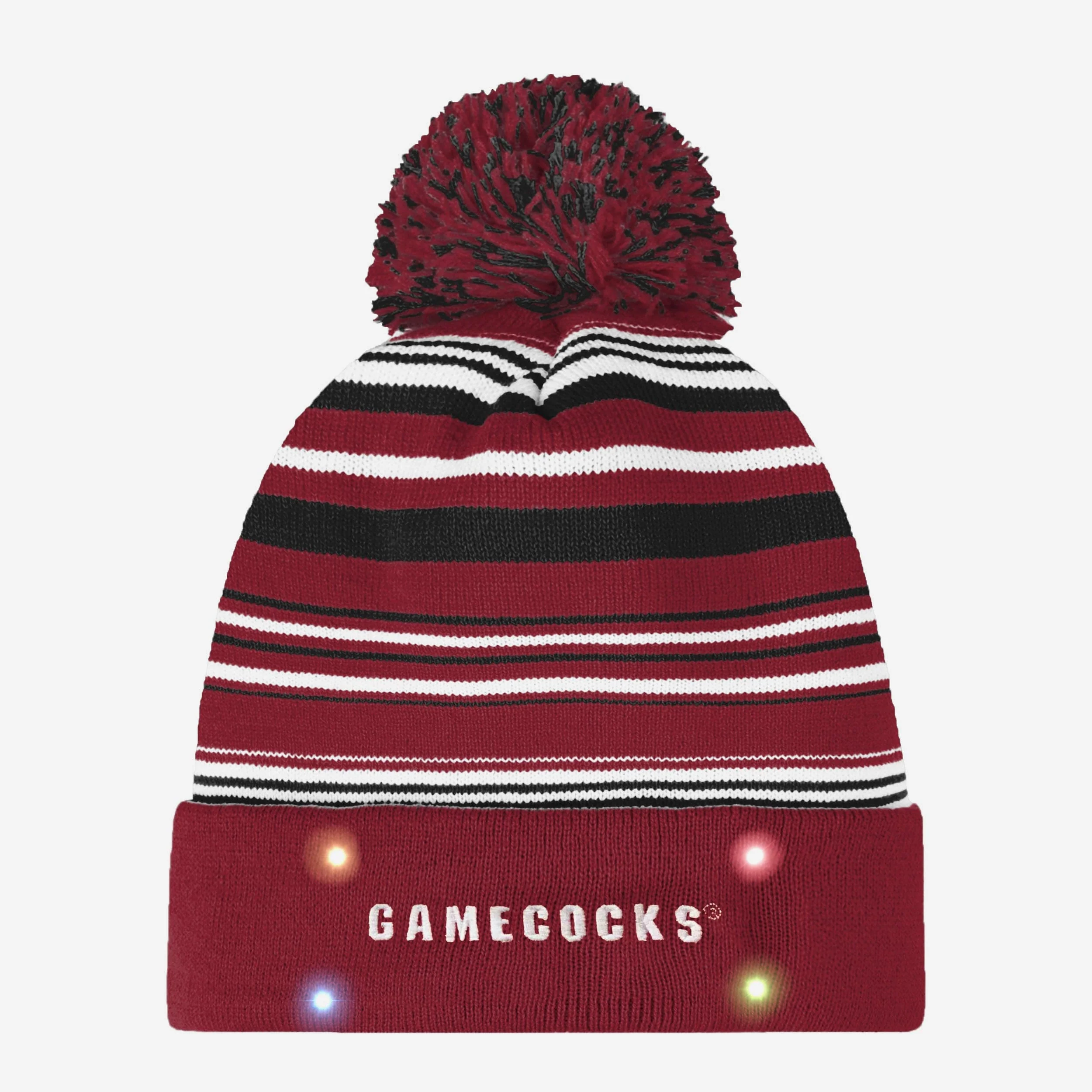 South Carolina Gamecocks Horizontal Stripe Light Up Beanie - Image 2