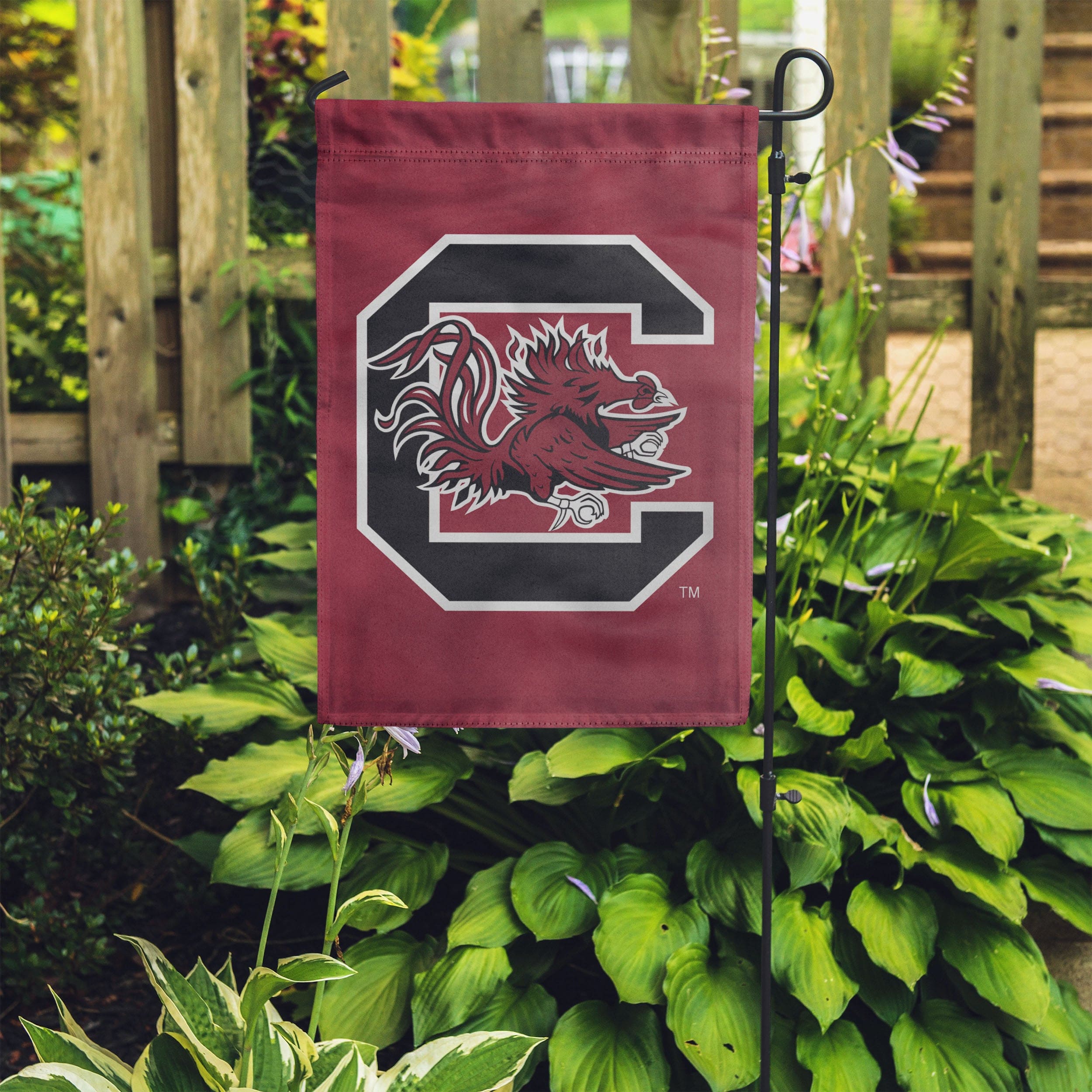 South Carolina Gamecocks Solid Garden Flag - Image 4