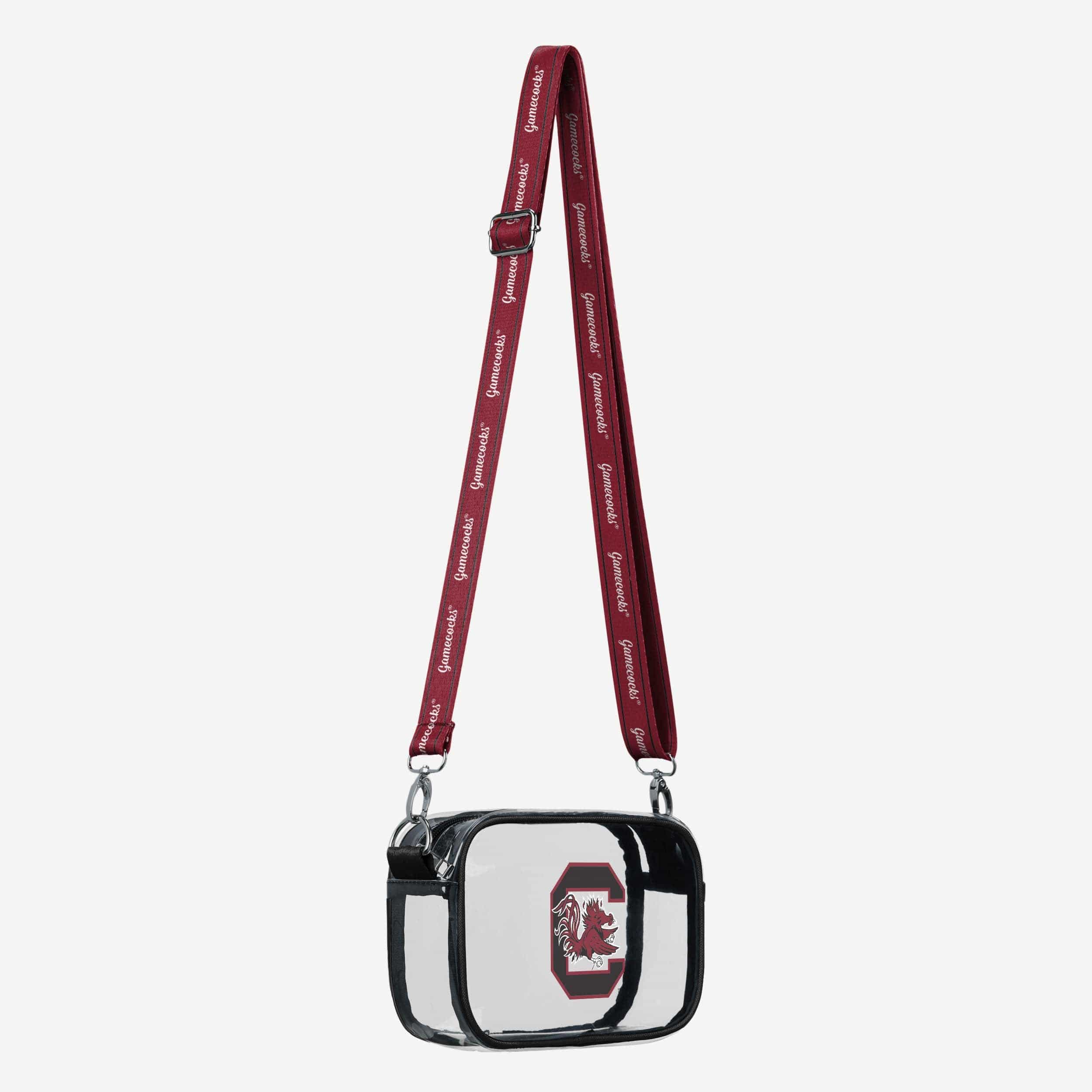 South Carolina Gamecocks Team Stripe Clear Crossbody Bag - Image 2