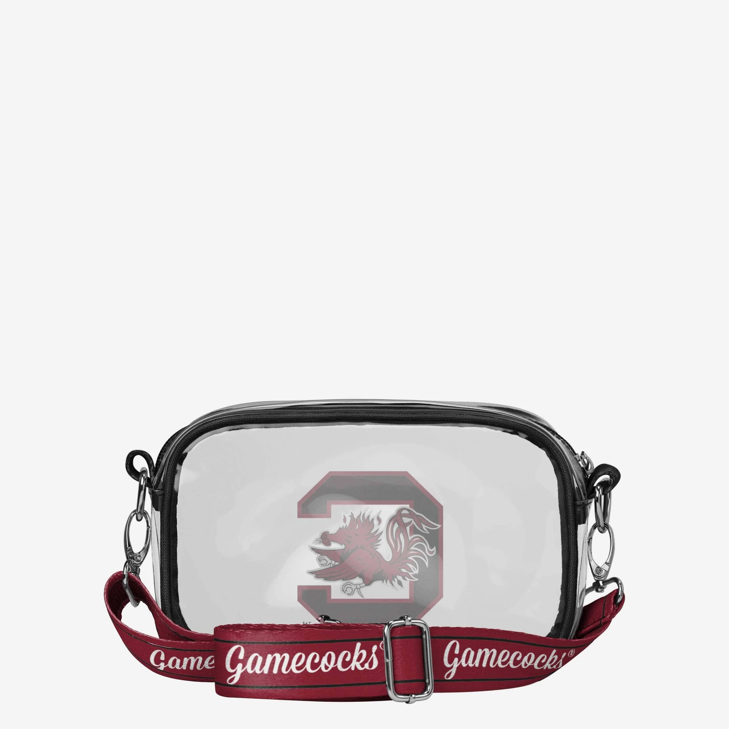 South Carolina Gamecocks Team Stripe Clear Crossbody Bag - Image 5