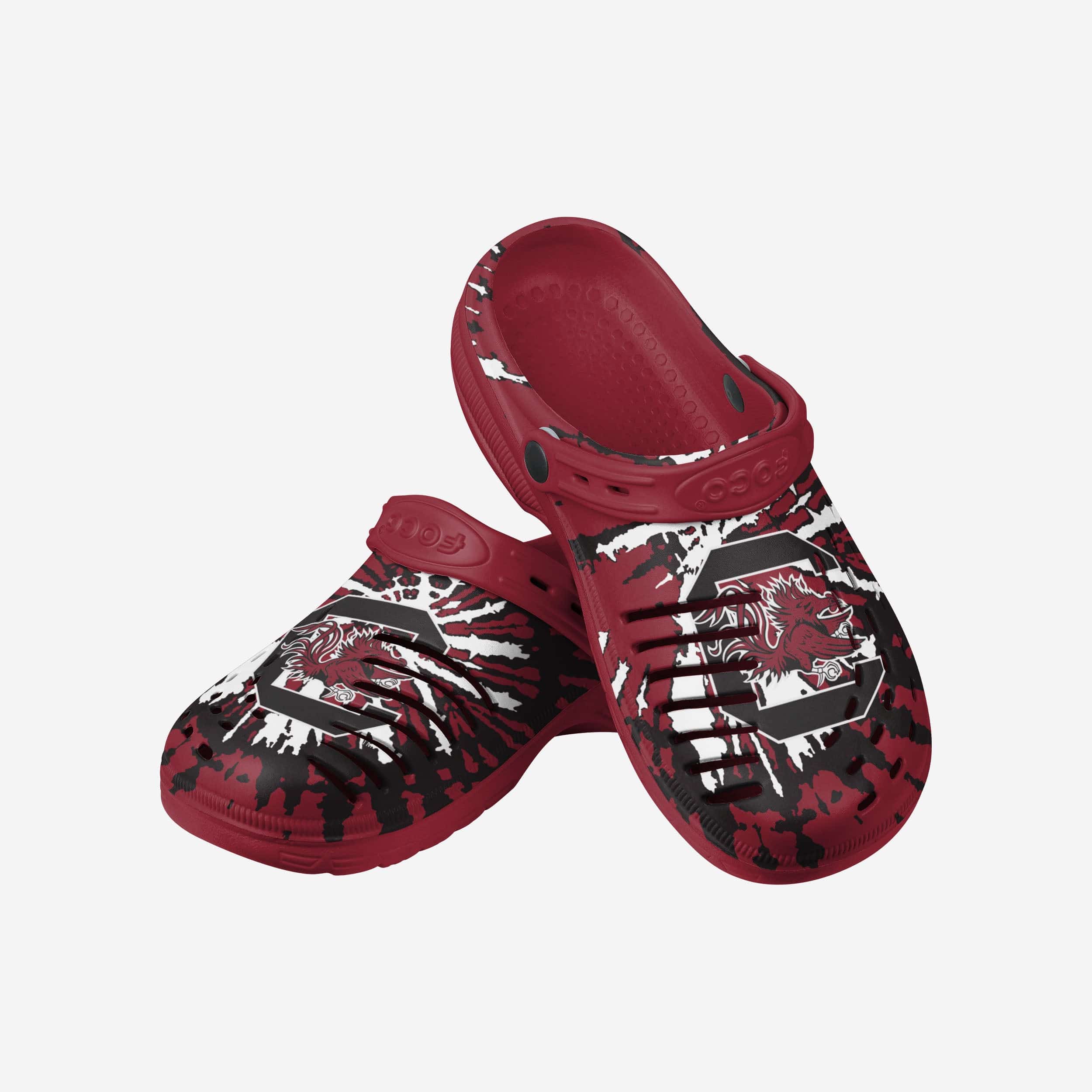 South Carolina Gamecocks Tie-Dye Clog With Strap - Image 3