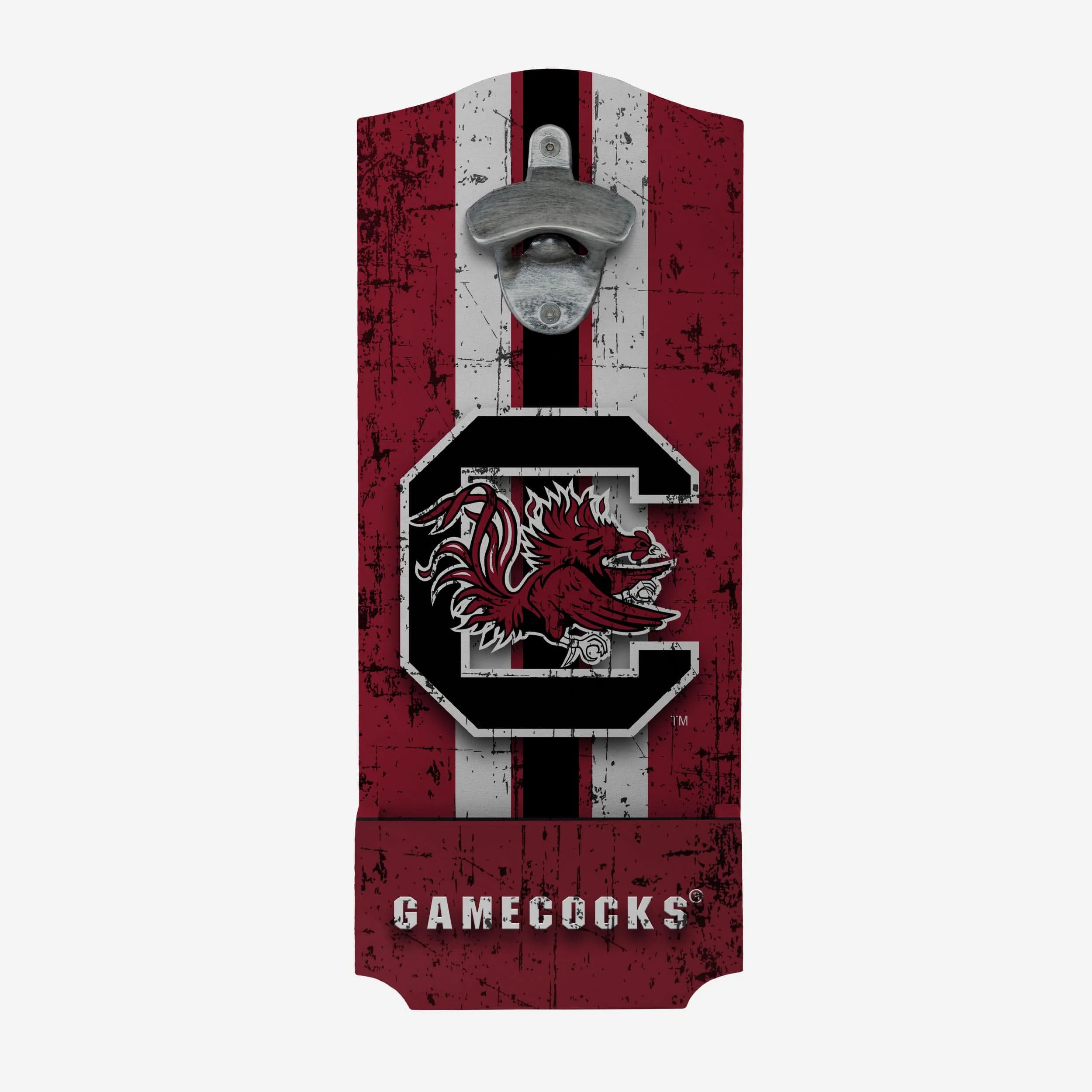 South Carolina Gamecocks Wooden Bottle Cap Opener Sign - Image 2