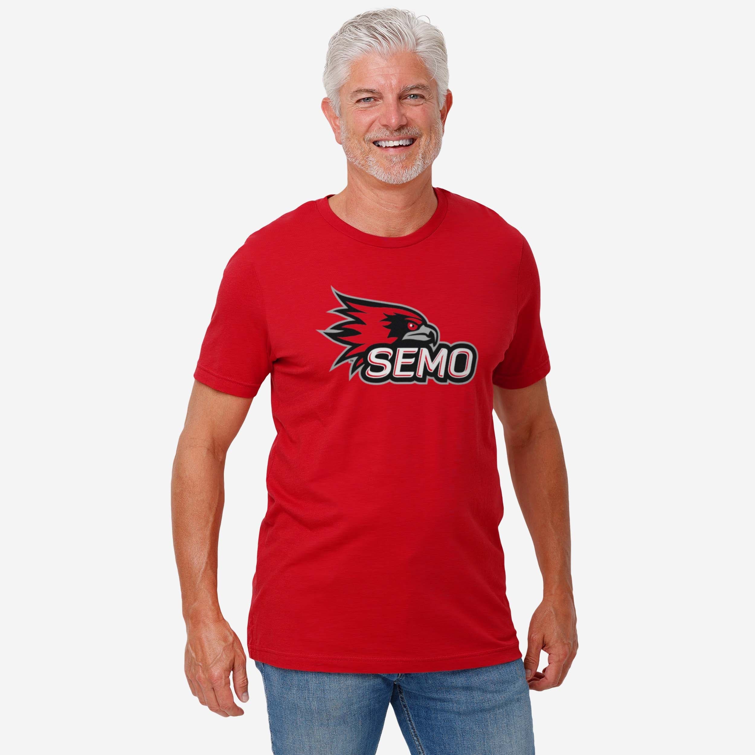 Southeast Missouri State Redhawks Primary Logo T-Shirt - Image 2