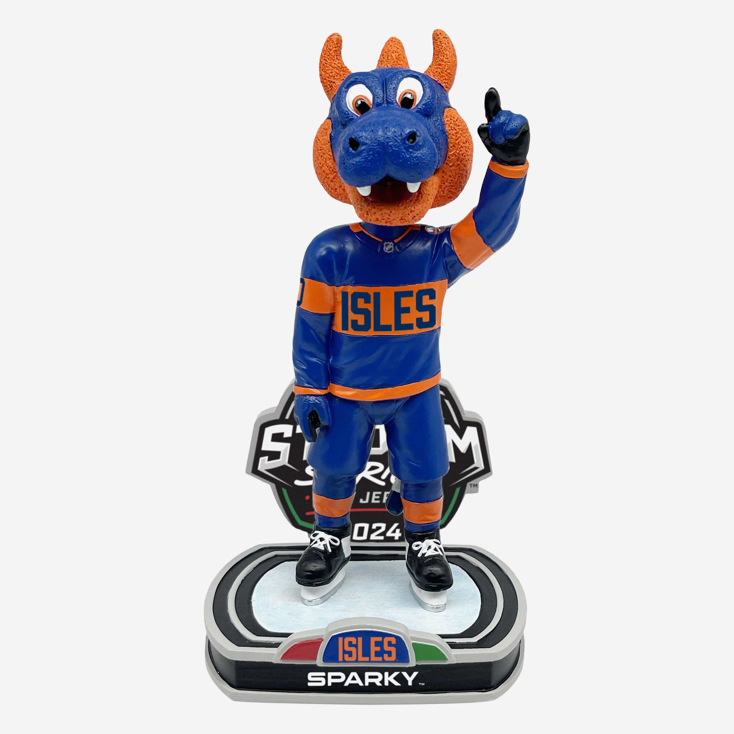 Sparky the Dragon New York Islanders 2024 Stadium Series Mascot Bobblehead