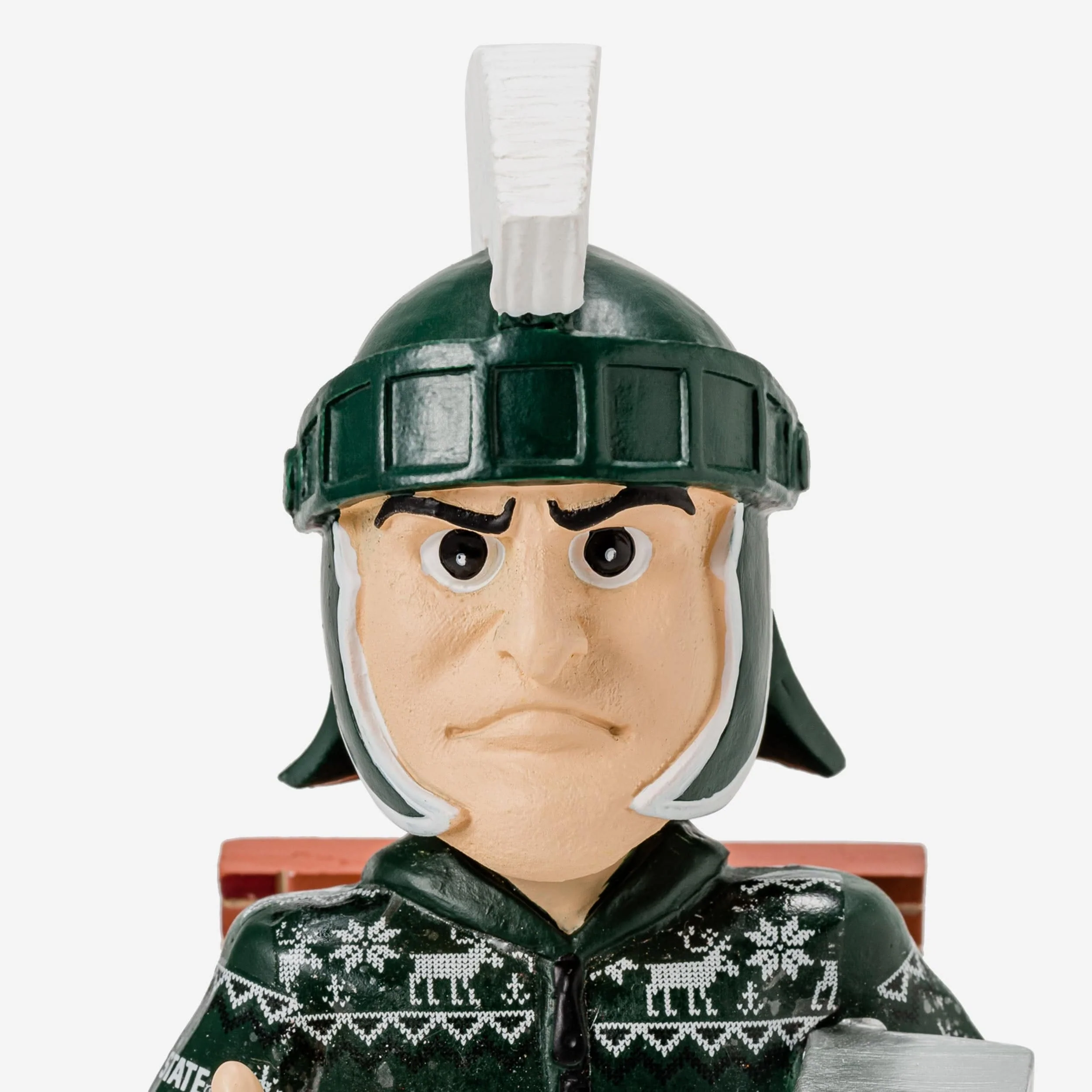 Sparty Michigan State Spartans Holiday Mascot Bobblehead - Image 2