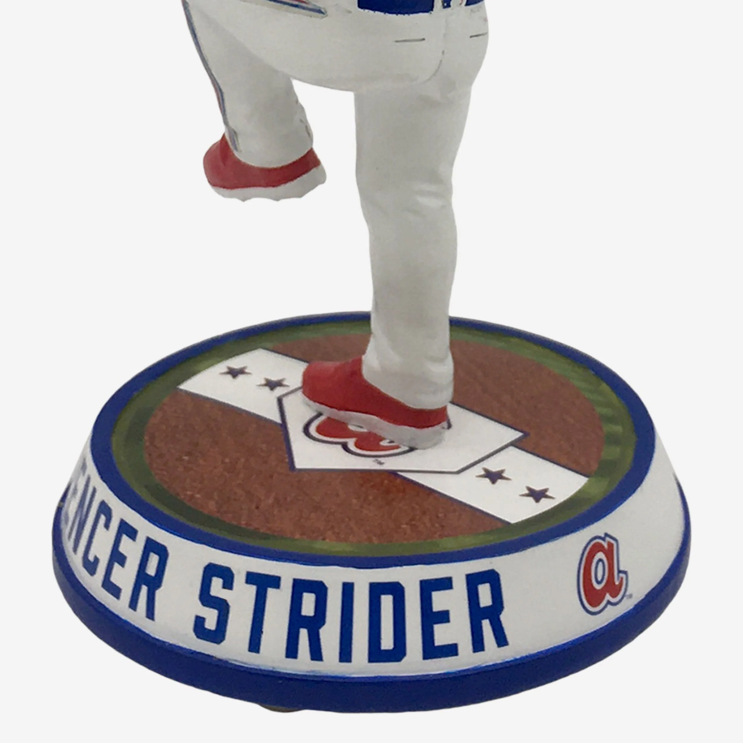 Spencer Strider Atlanta Braves Retro Jersey Field Stripe Bighead Bobblehead - Image 3