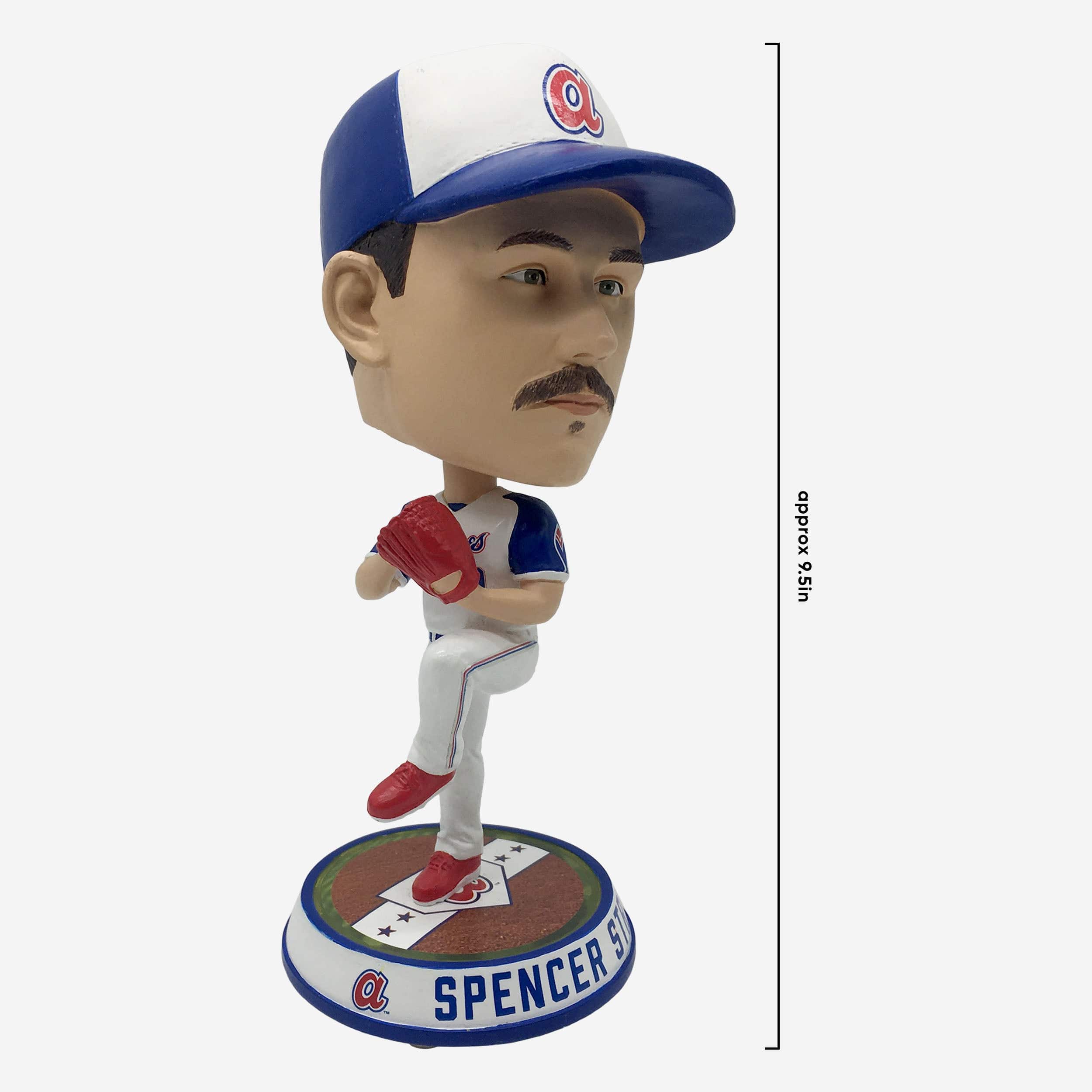 Spencer Strider Atlanta Braves Retro Jersey Field Stripe Bighead Bobblehead - Image 4
