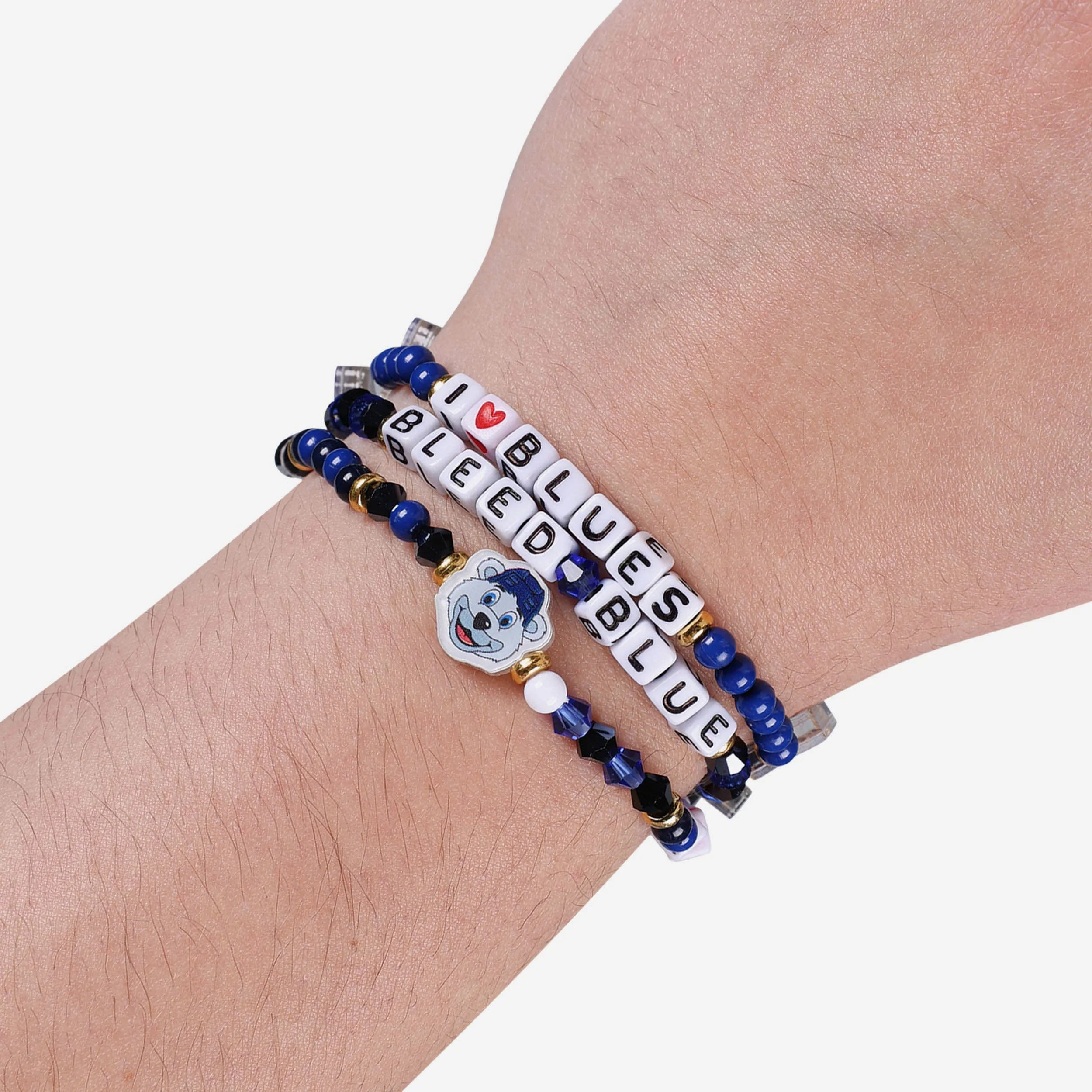 St Louis Blues 3 Pack Friendship Bracelet - Image 4