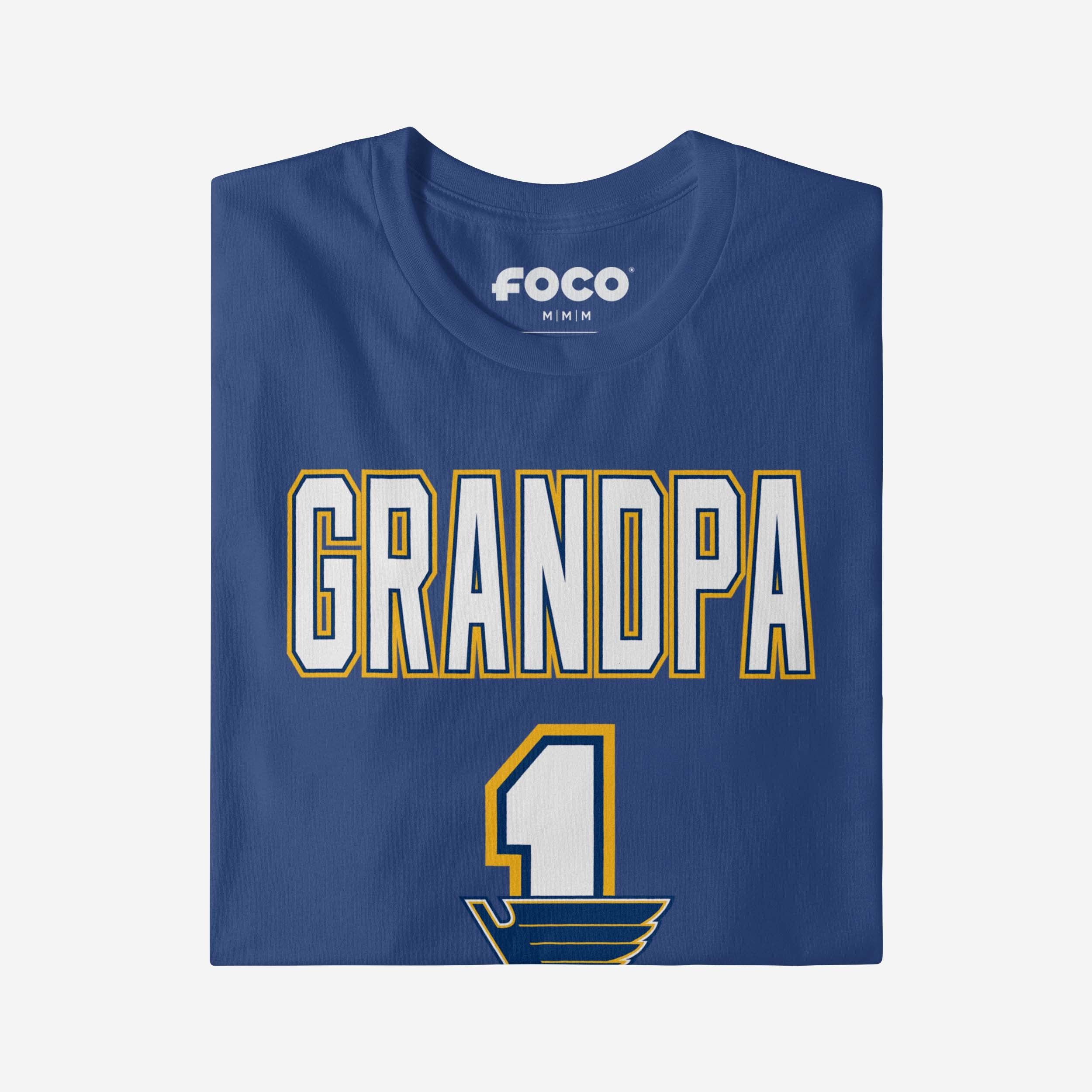 St Louis Blues Number 1 Grandpa T-Shirt - Image 3