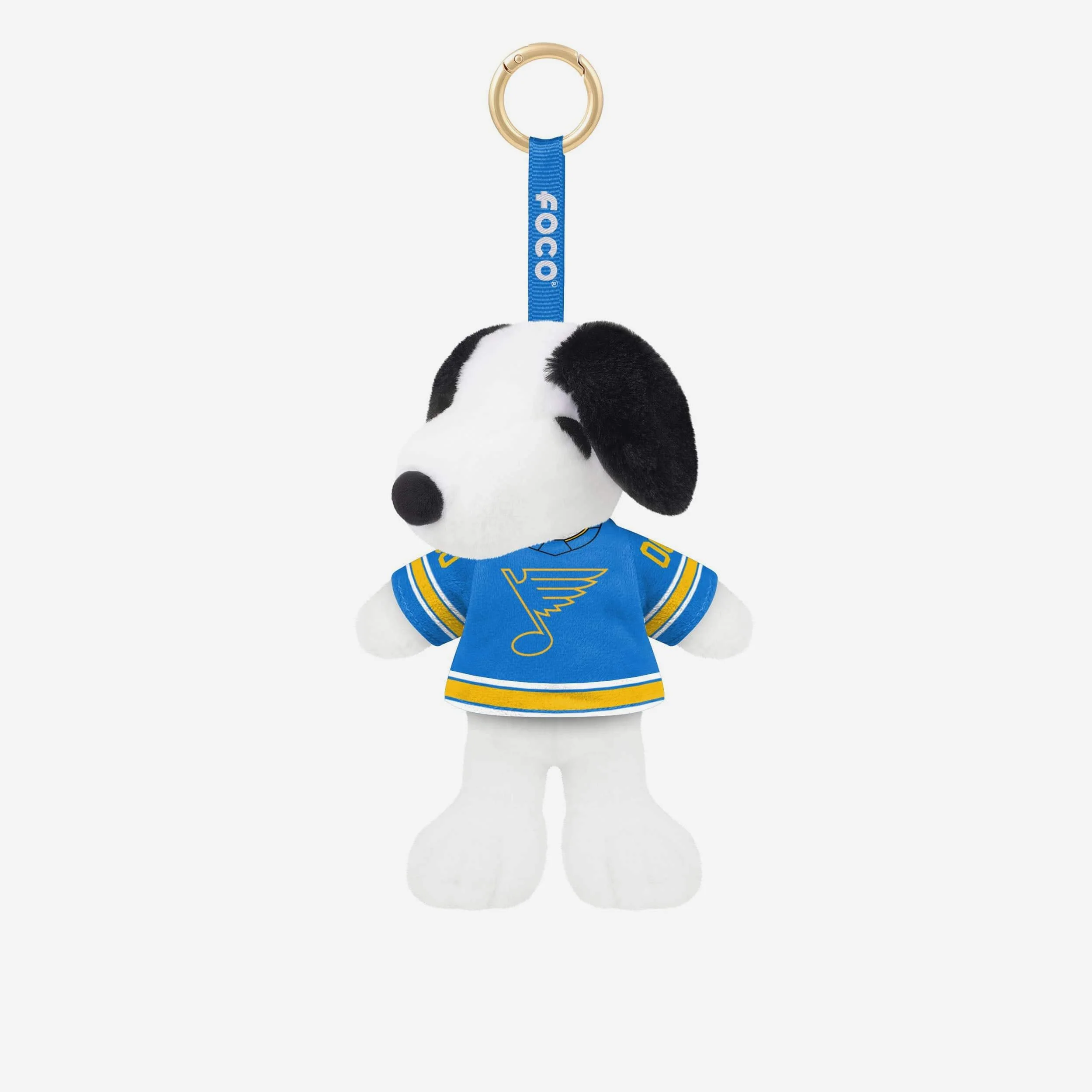 St Louis Blues Plush Snoopy Peanuts Bag Charm Keychain