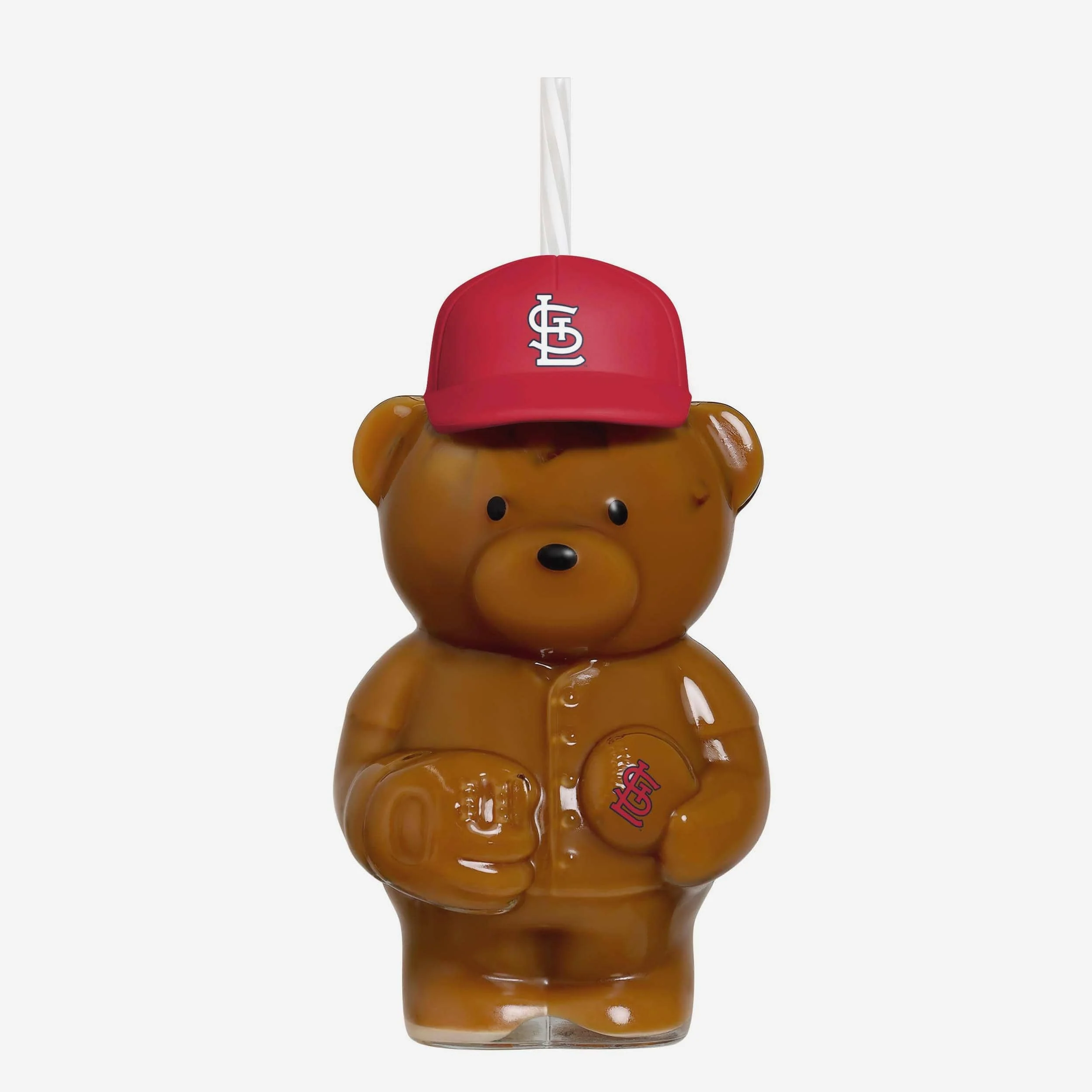 St Louis Cardinals Glass Bear Tumbler - Image 2