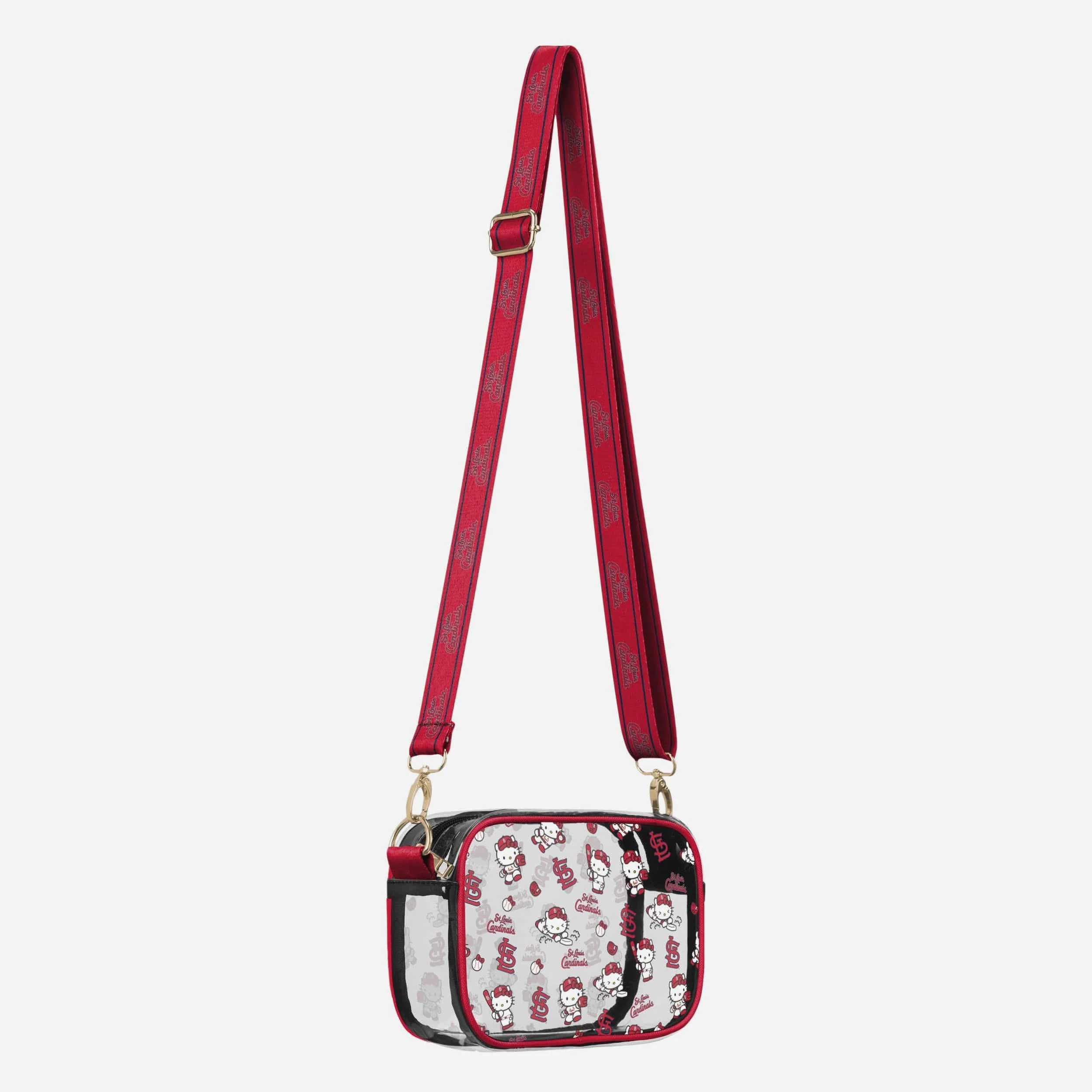 St Louis Cardinals Hello Kitty® Clear Crossbody Bag - Image 2
