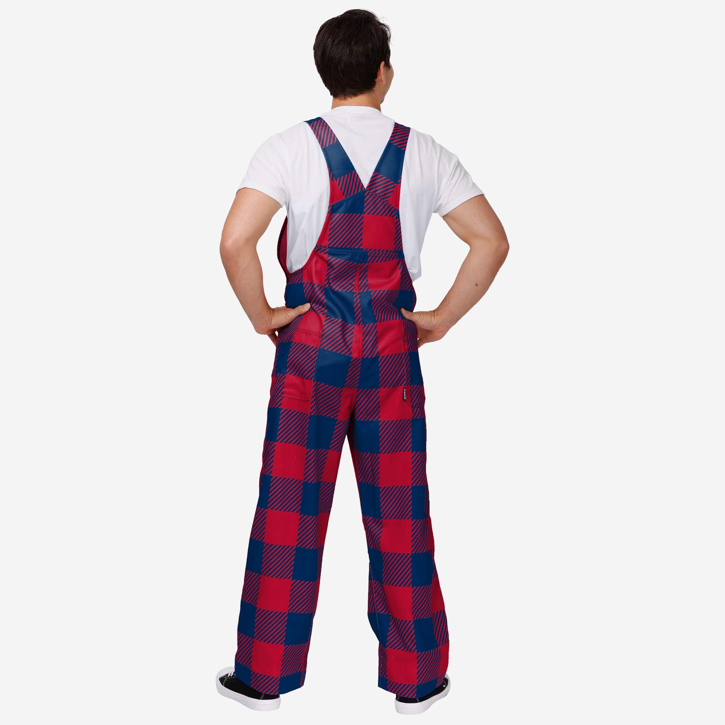St Louis Cardinals Mens Plaid Bib Overalls - Image 2