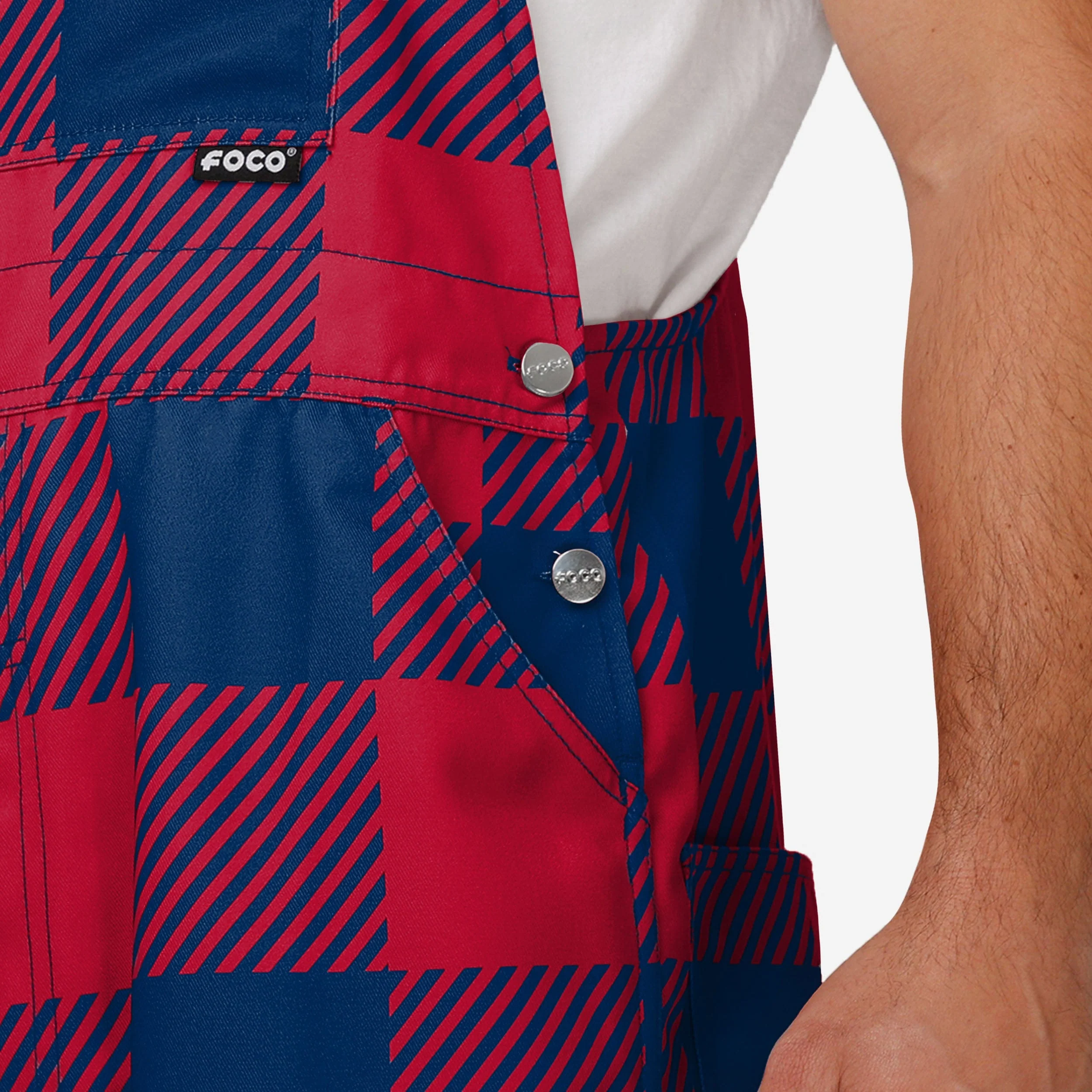 St Louis Cardinals Mens Plaid Bib Overalls - Image 5