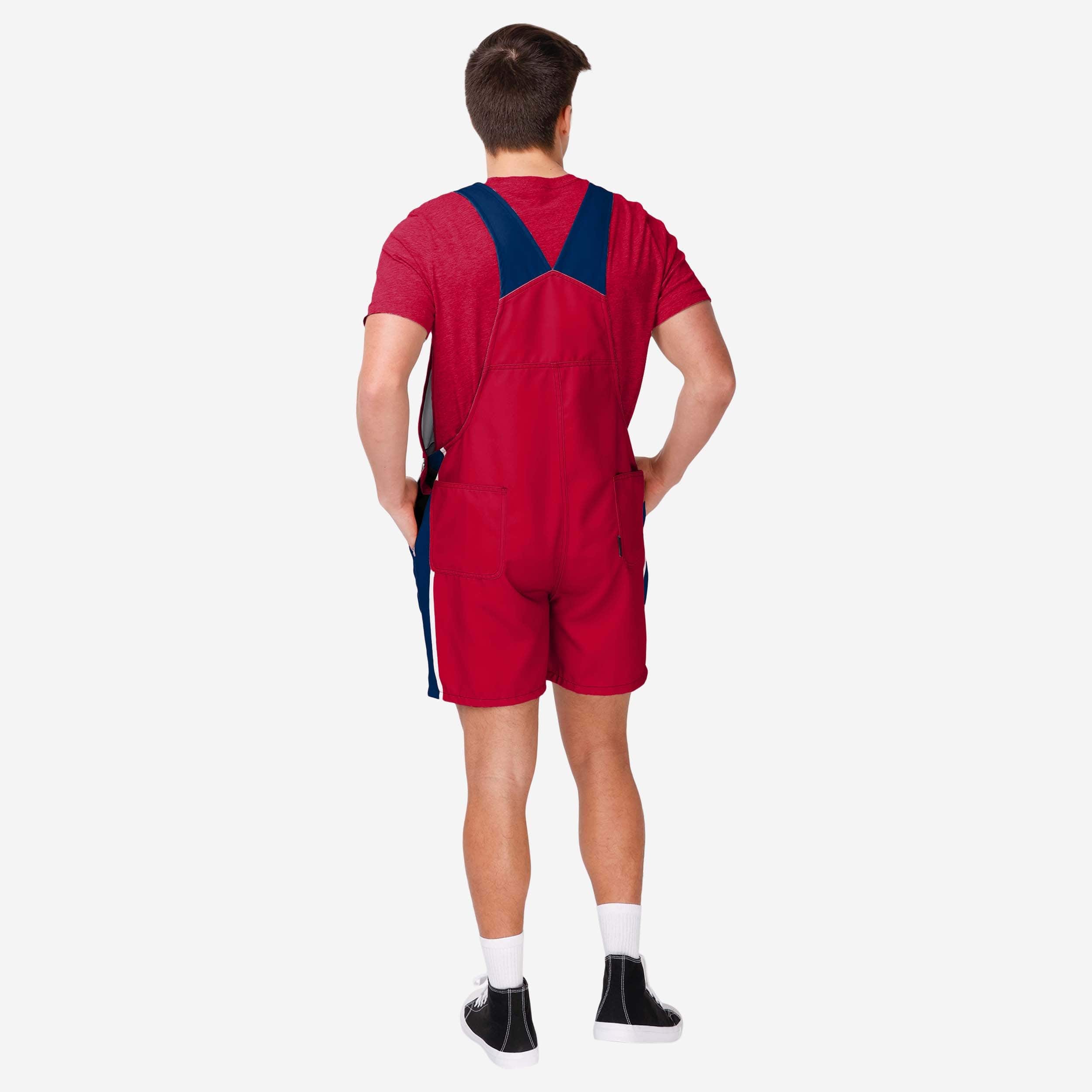 St Louis Cardinals Mens Team Stripe Bib Shortalls - Image 2