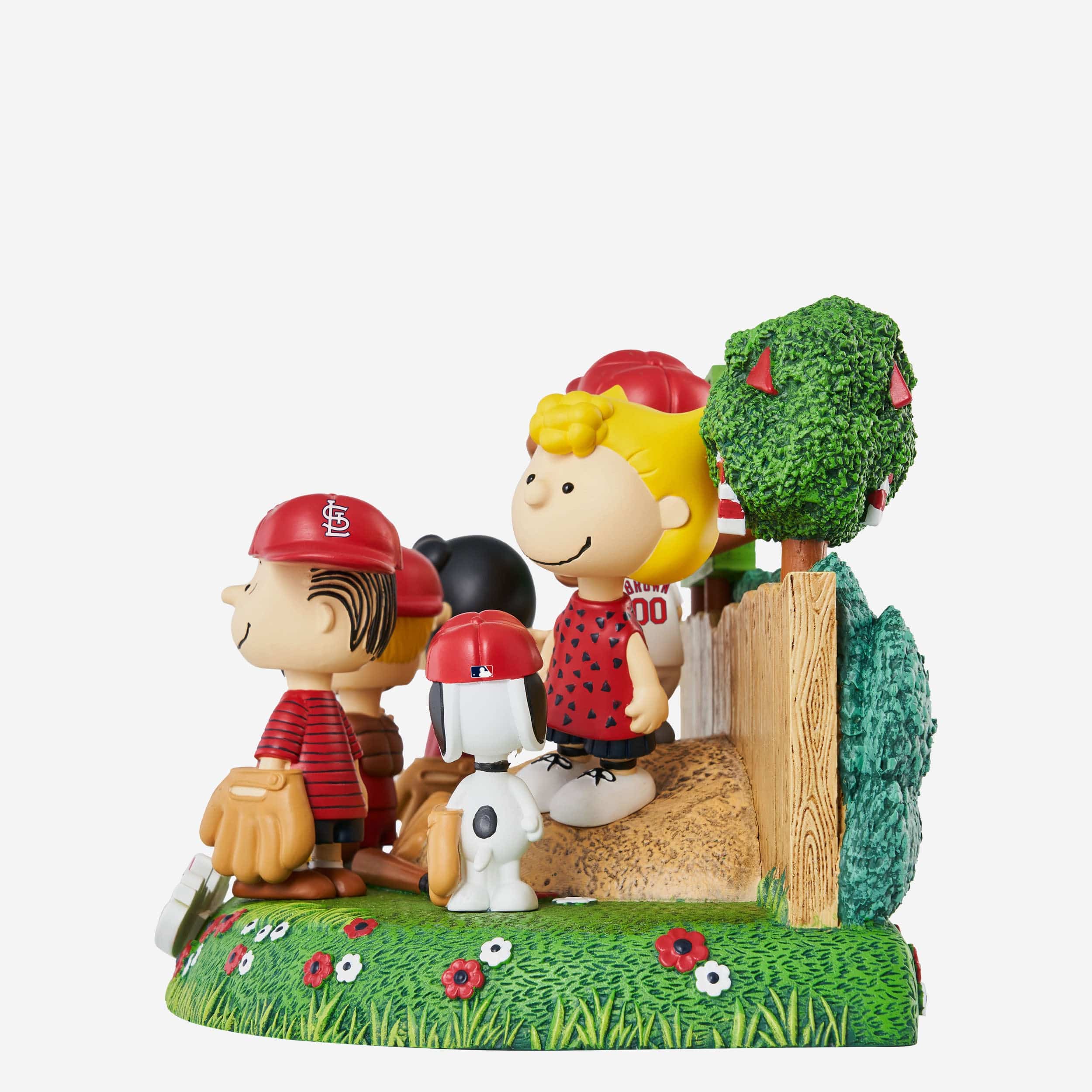 St Louis Cardinals Peanuts Gang Baseball Field Mini Bobblehead Scene - Image 5
