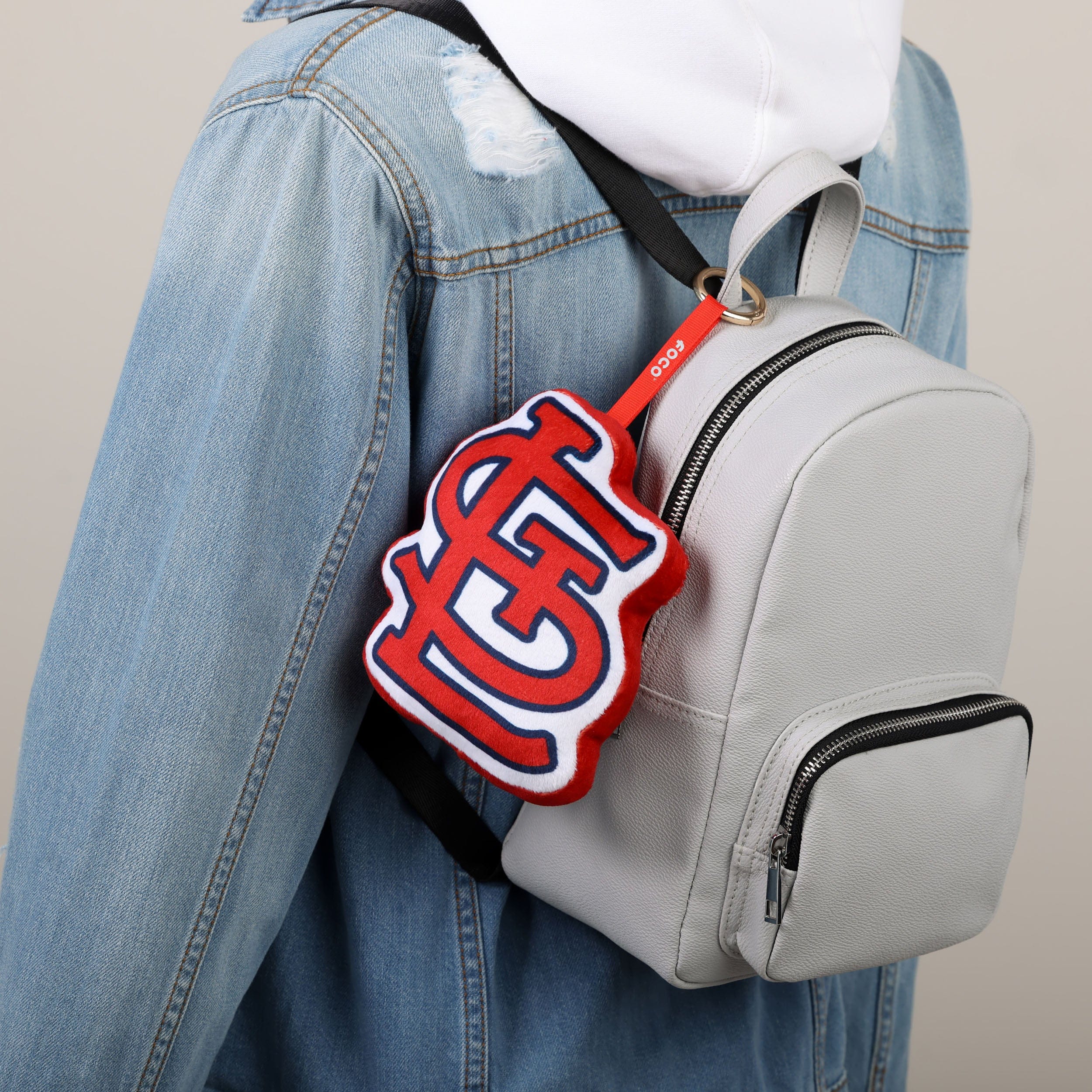 St Louis Cardinals Plush Team Logo Bag Charm Keychain - Image 2