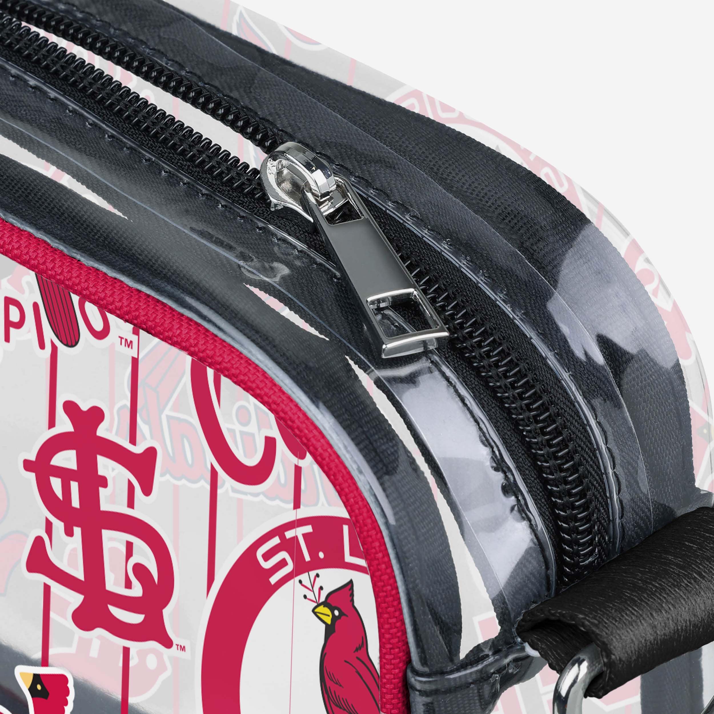 St Louis Cardinals Repeat Retro Print Clear Crossbody Bag - Image 4