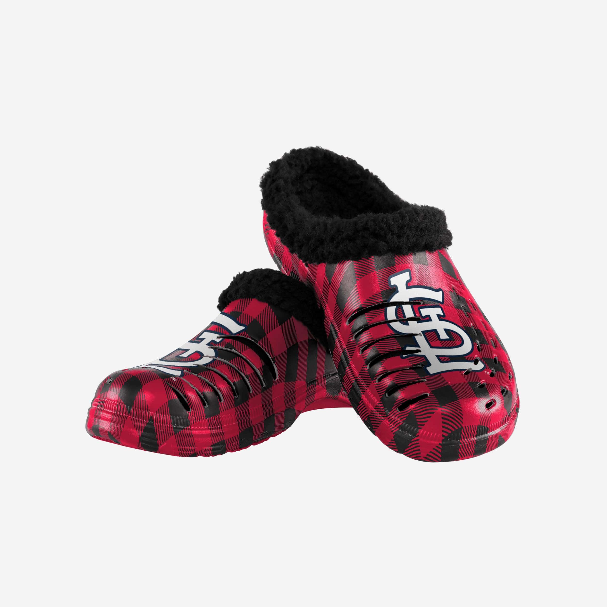 St Louis Cardinals Sherpa Lined Buffalo Check Clog - Image 3