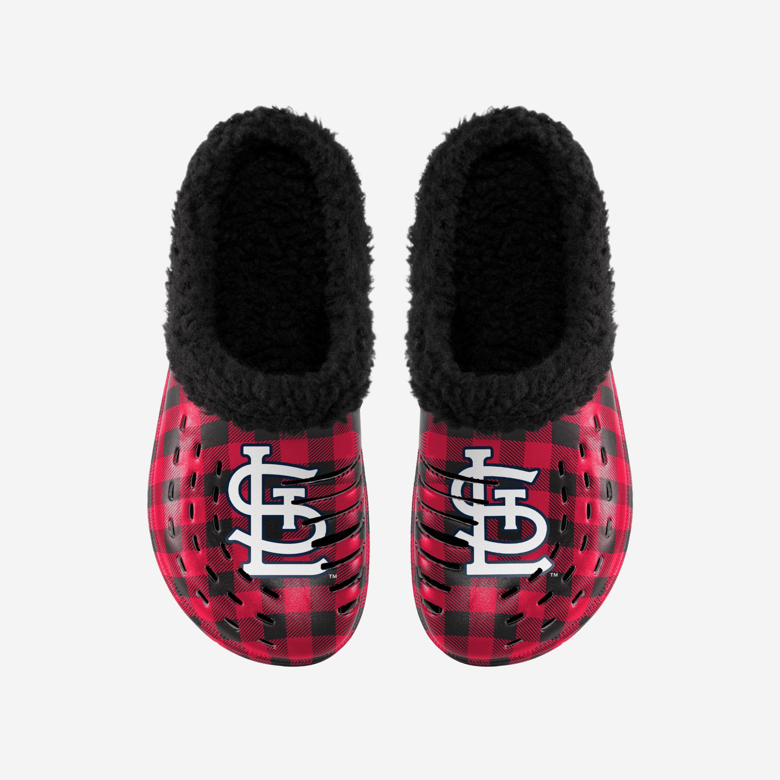St Louis Cardinals Sherpa Lined Buffalo Check Clog - Image 4