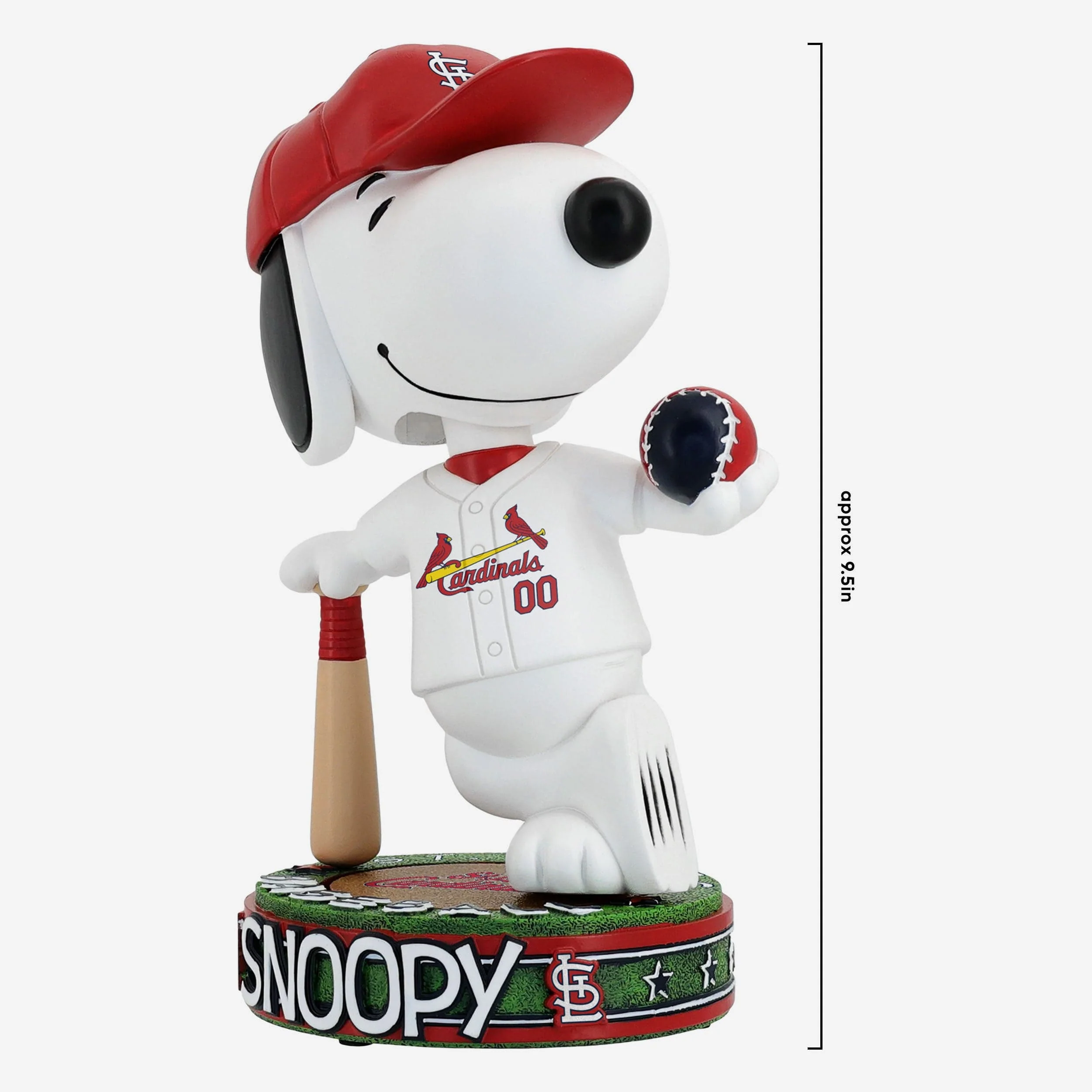 St Louis Cardinals Snoopy Peanuts Batter Up Bighead Bobblehead - Image 4