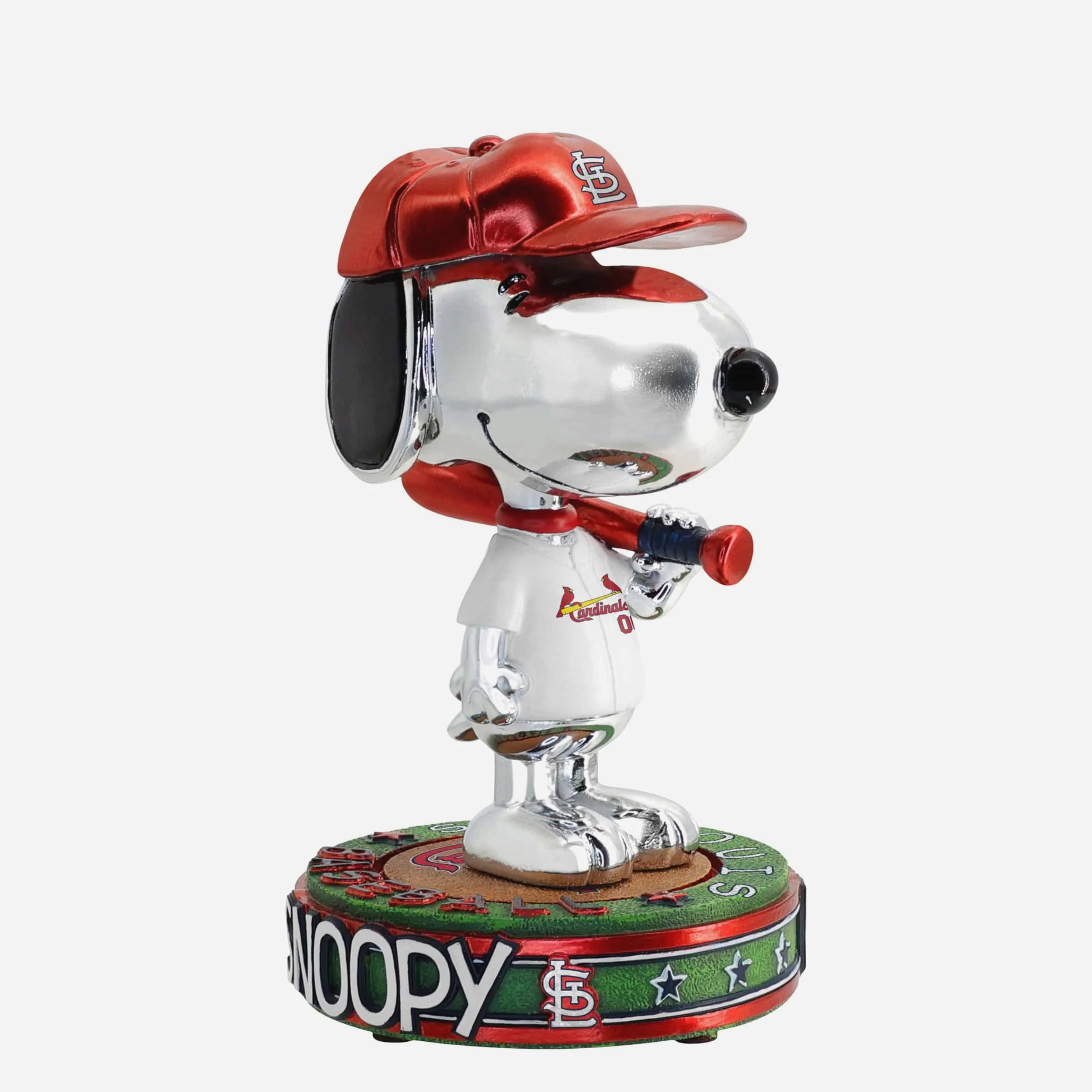 St Louis Cardinals Snoopy Peanuts Electroplated Bighead Bobblehead - Image 4