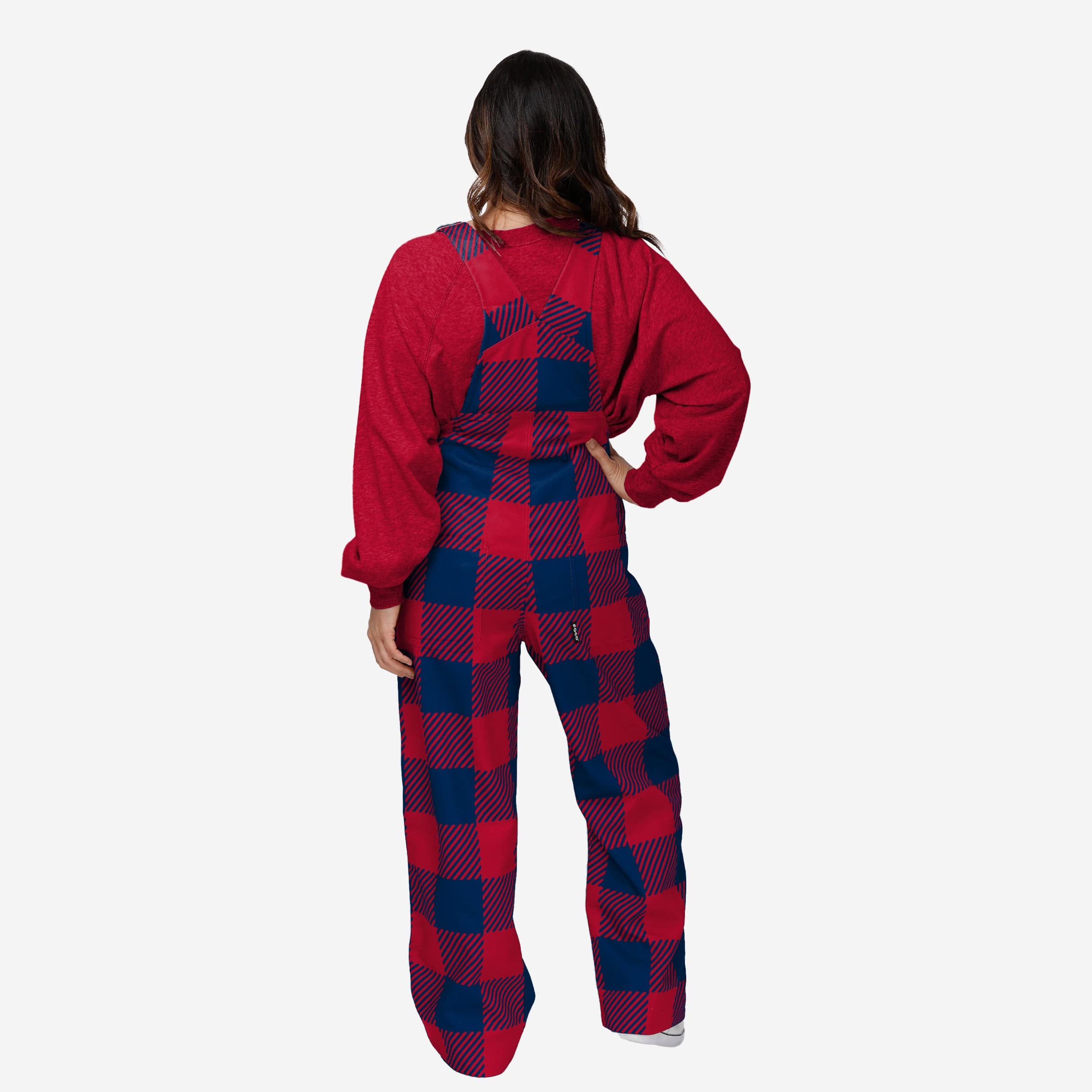 St Louis Cardinals Womens Plaid Bib Overalls - Image 2