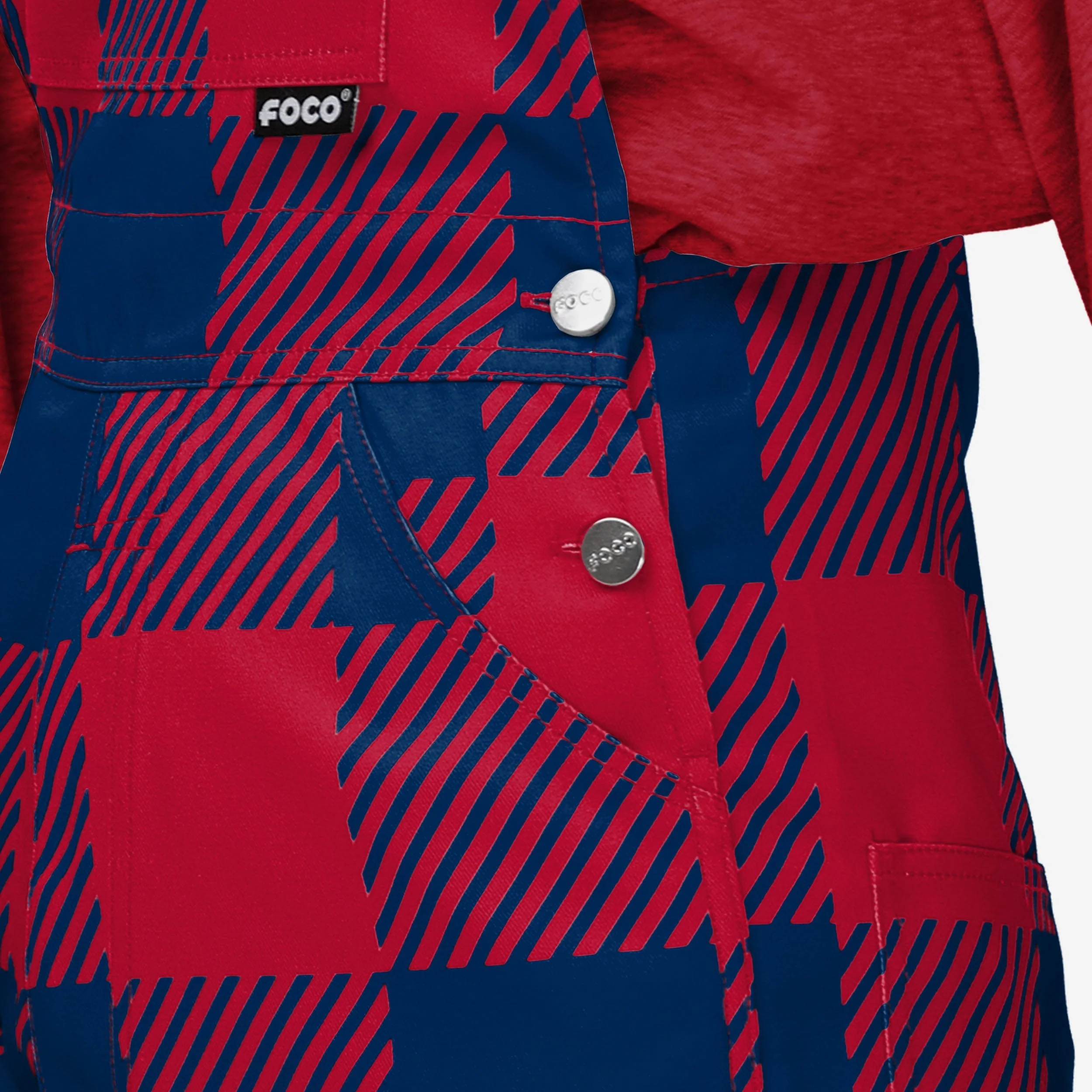 St Louis Cardinals Womens Plaid Bib Overalls - Image 5