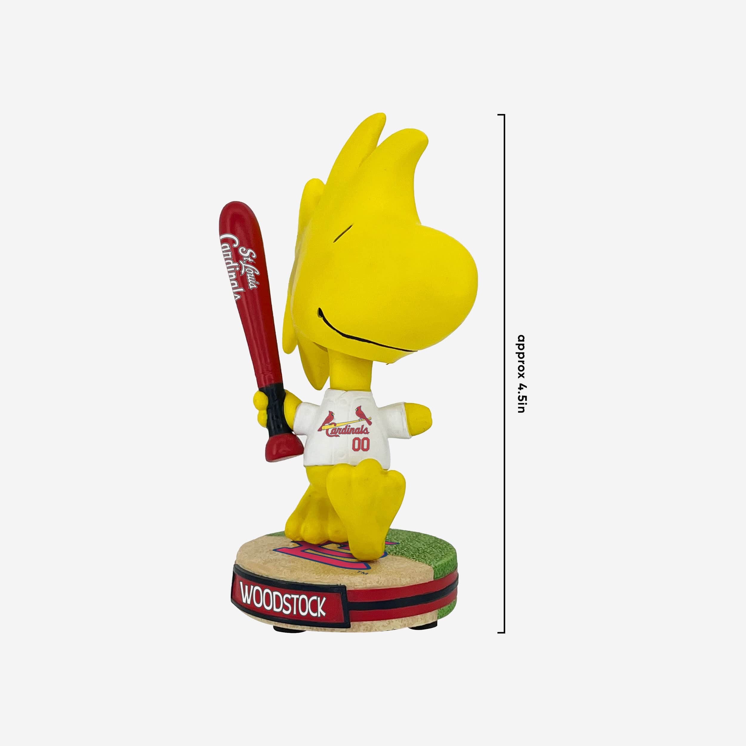 St Louis Cardinals Woodstock Peanuts Mini Bighead Bobblehead - Image 4