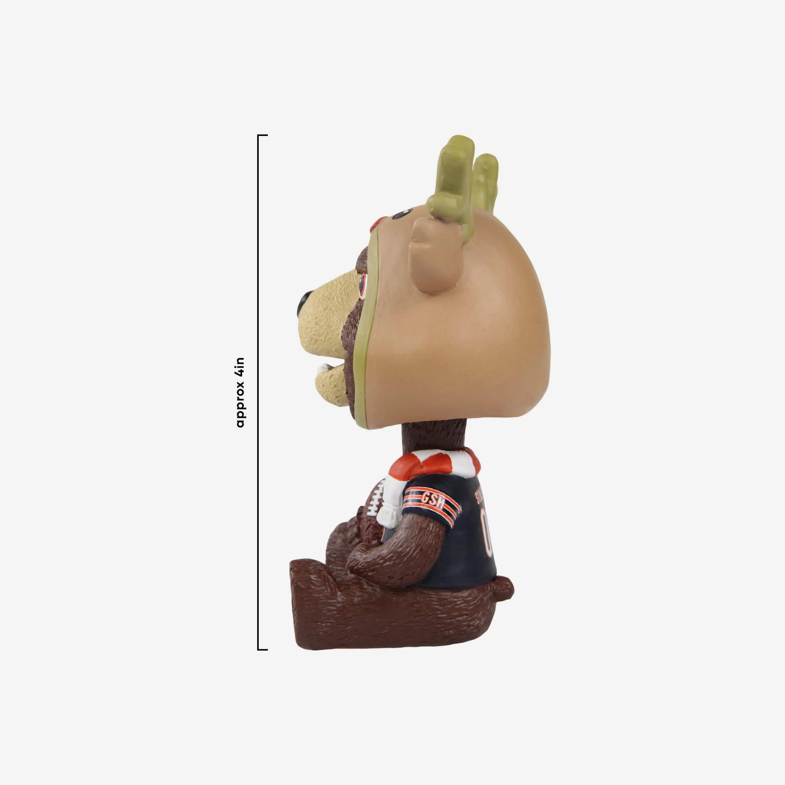 Staley Da Bear Chicago Bears Christmas Mascot Bobble Bro Mini Bobblehead - Image 3
