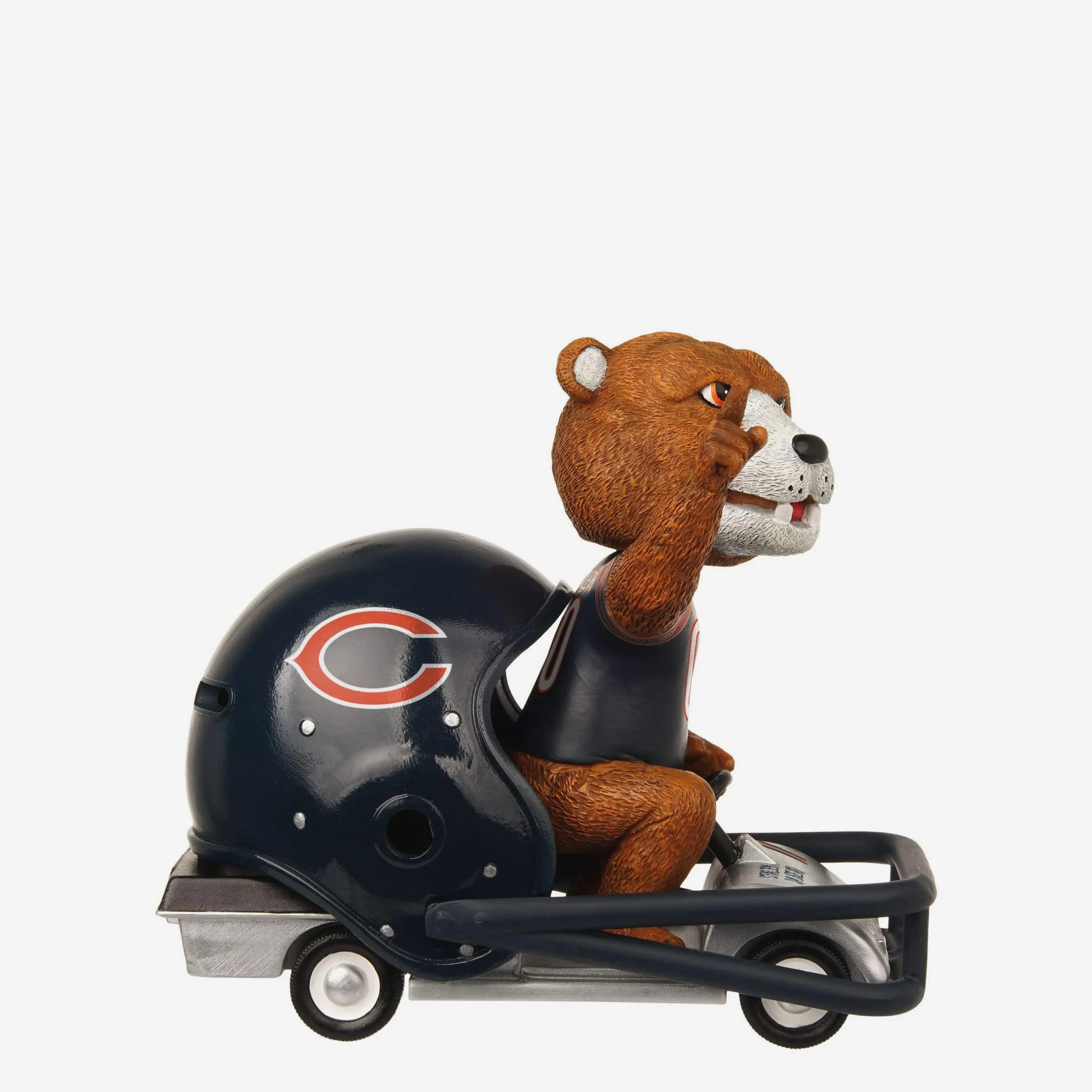 Staley Da Bear Chicago Bears Helmet Cart Mascot Bobblehead - Image 2