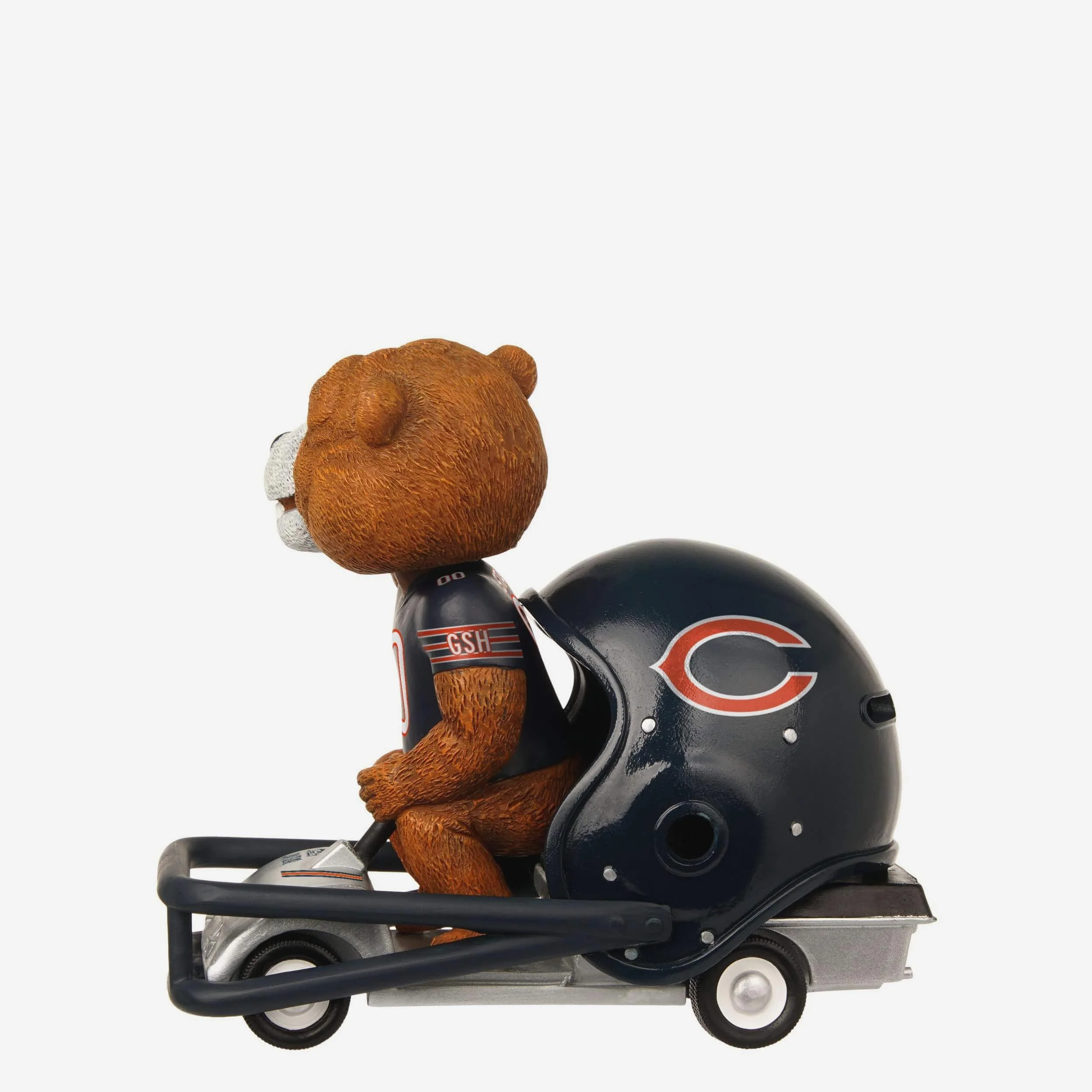 Staley Da Bear Chicago Bears Helmet Cart Mascot Bobblehead - Image 5