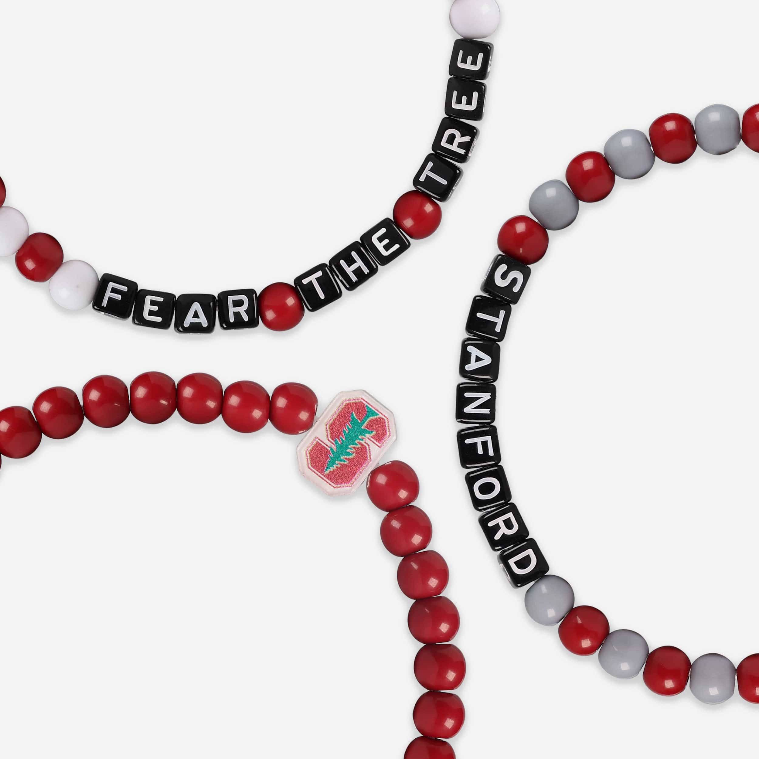 Stanford Cardinal 3 Pack Beaded Friendship Bracelet - Image 2
