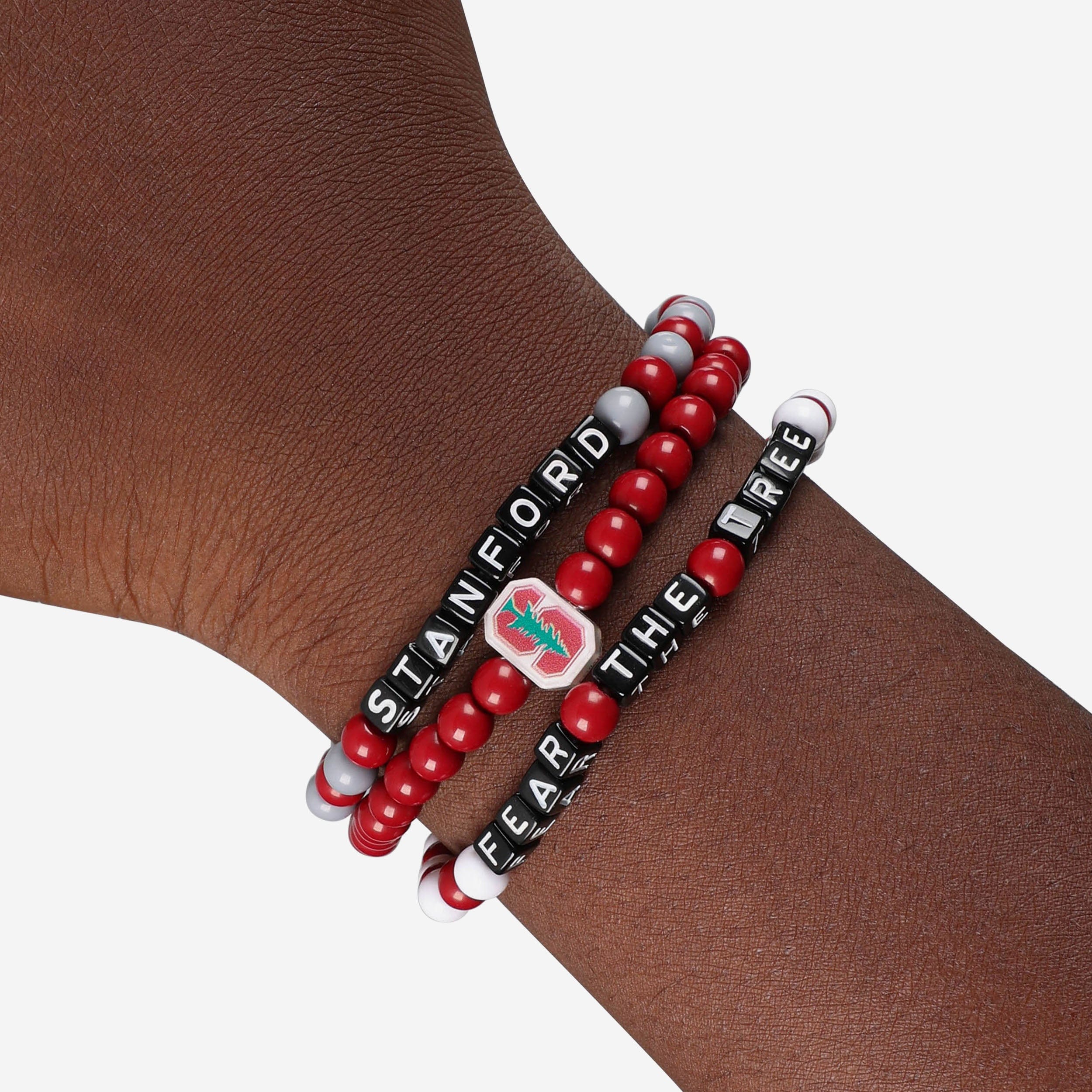 Stanford Cardinal 3 Pack Beaded Friendship Bracelet - Image 4