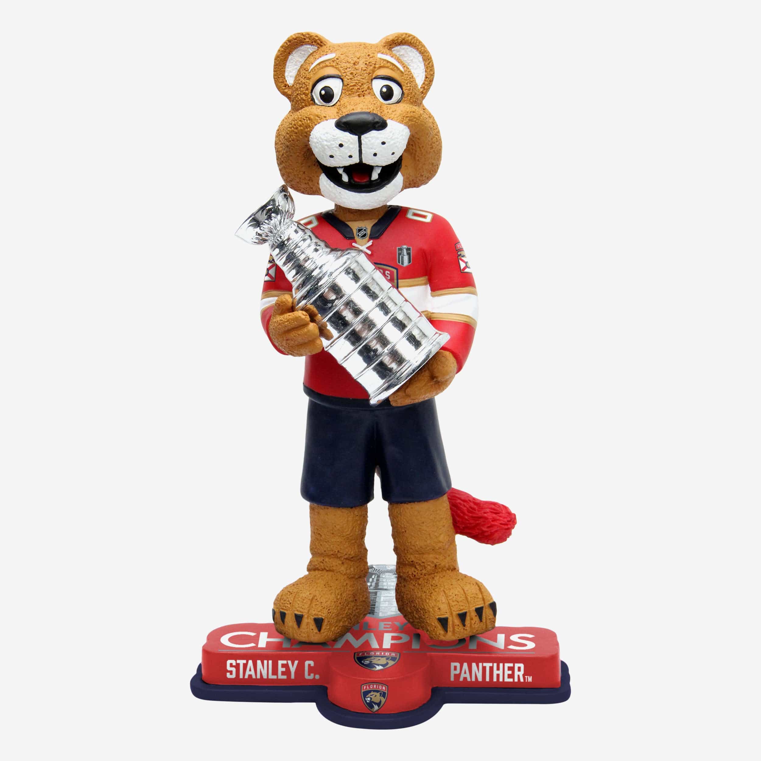 Stanley C Panther Florida Panthers 2024 Stanley Cup Champions Mascot Bobblehead