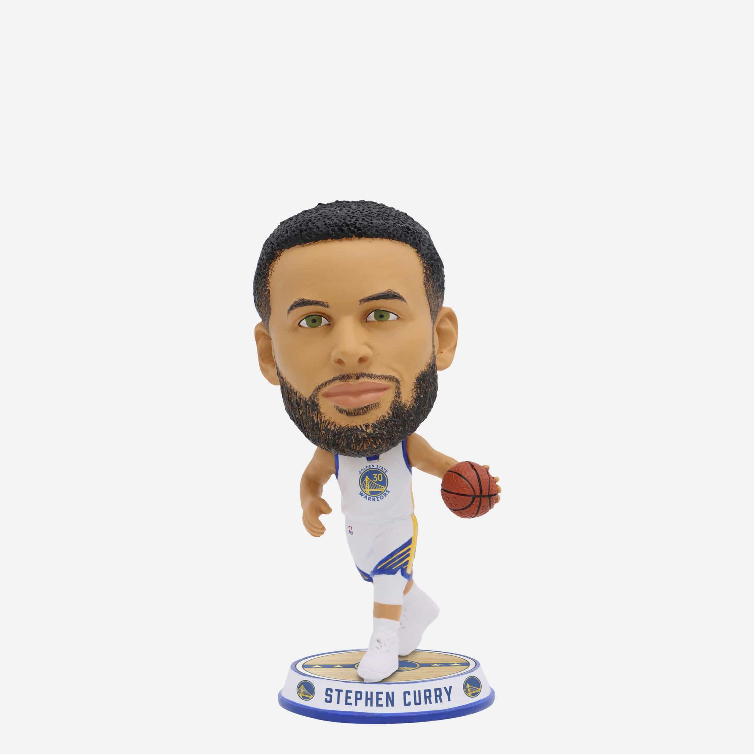 Steph Curry Golden State Warriors Court Stripe Mini Bighead Bobblehead