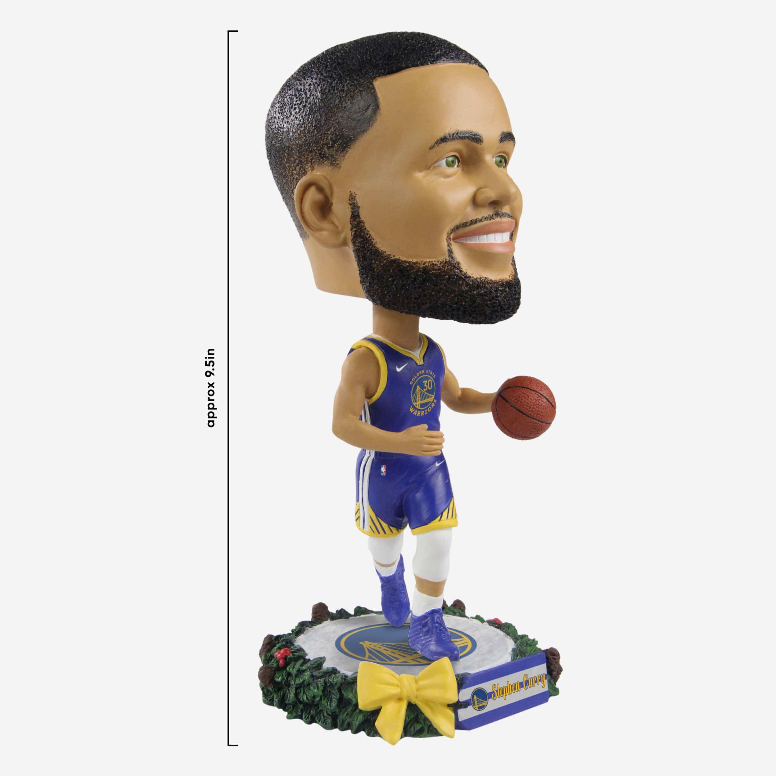 Steph Curry Golden State Warriors Holiday Wreath Bighead Bobblehead - Image 4