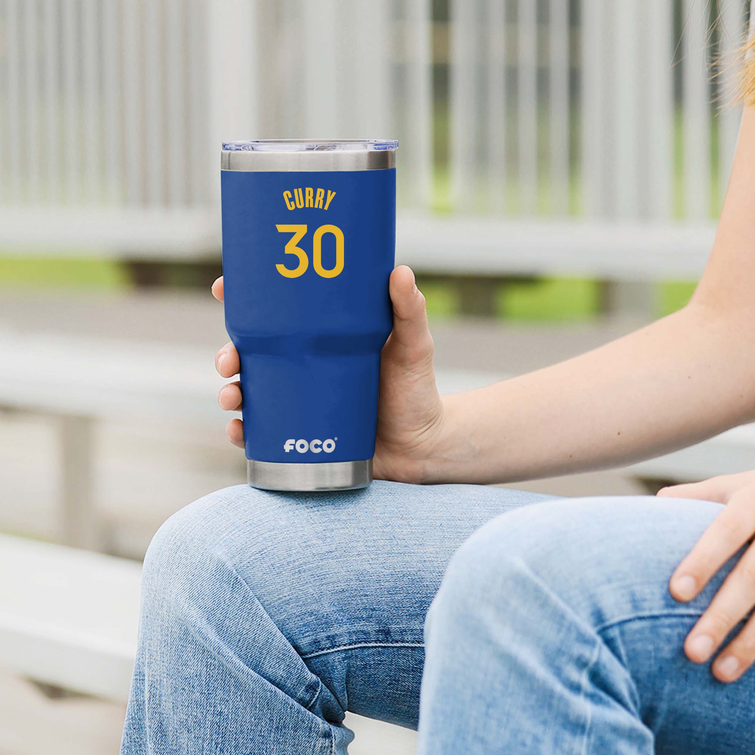 Steph Curry Golden State Warriors Team Logo 30 oz Player Tumbler - Image 4