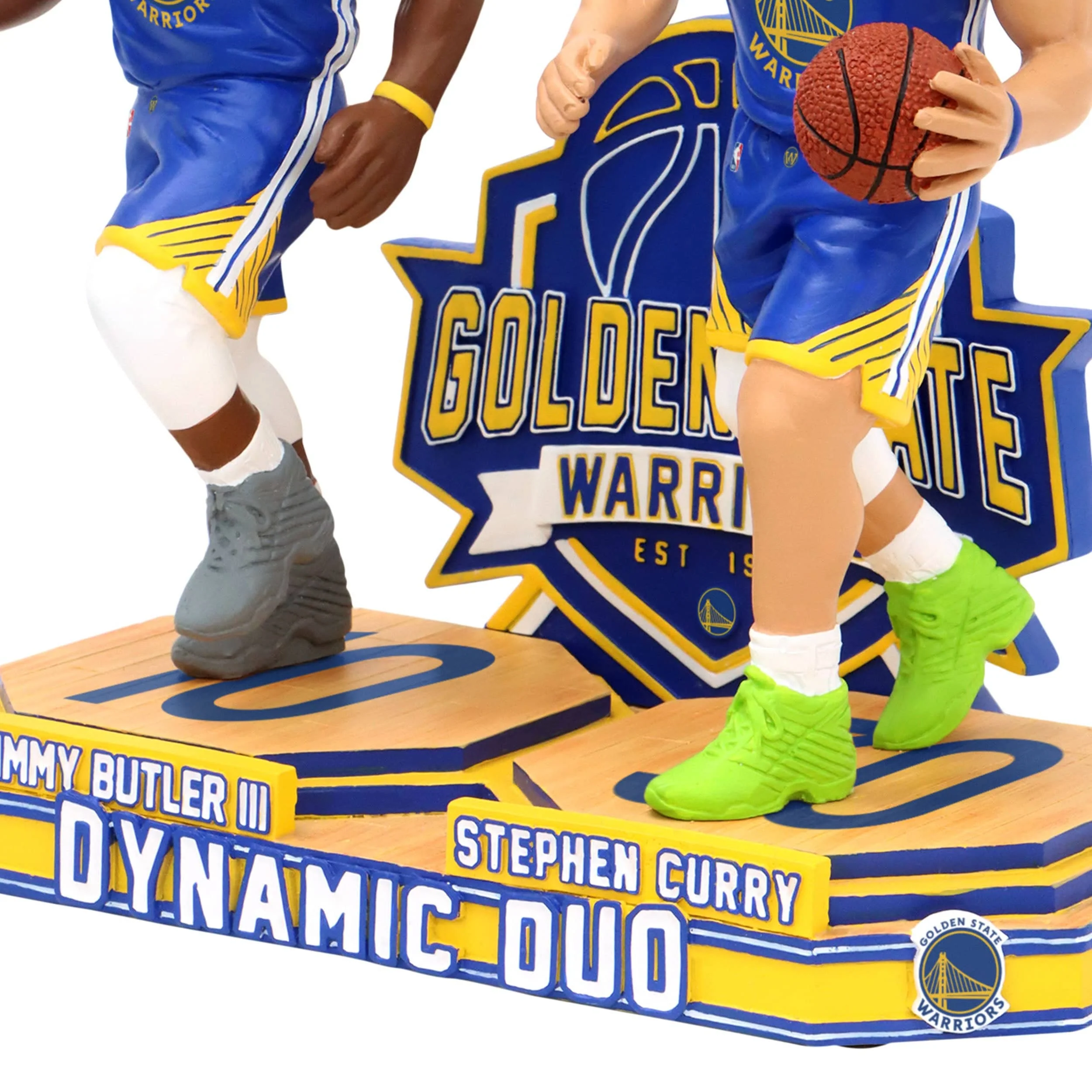 Steph Curry & Jimmy Butler Golden State Warriors Bobblemate Dual Bobblehead - Image 4