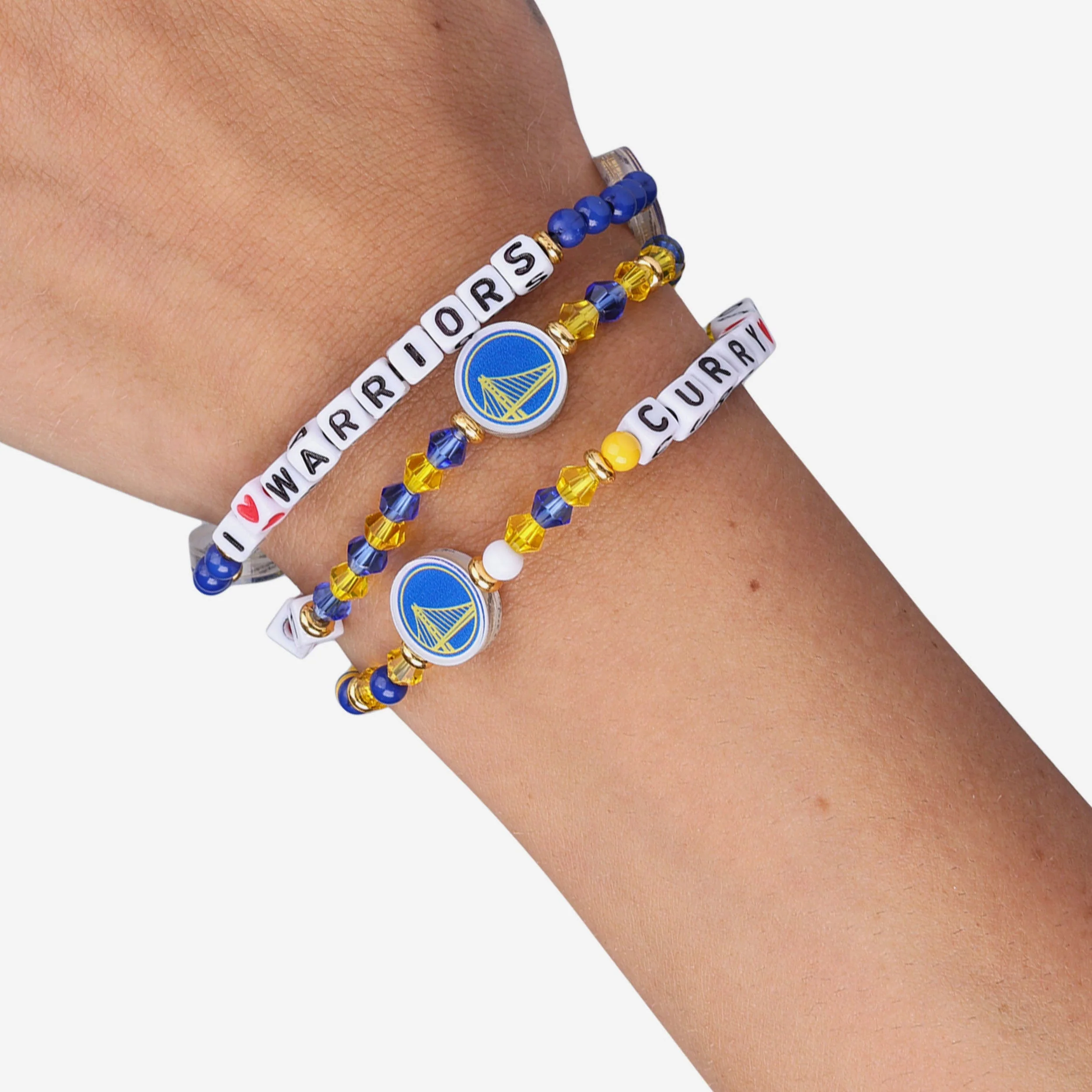 Steph Curry & Klay Thompson Golden State Warriors 3 Pack Player Friendship Bracelet - Image 4