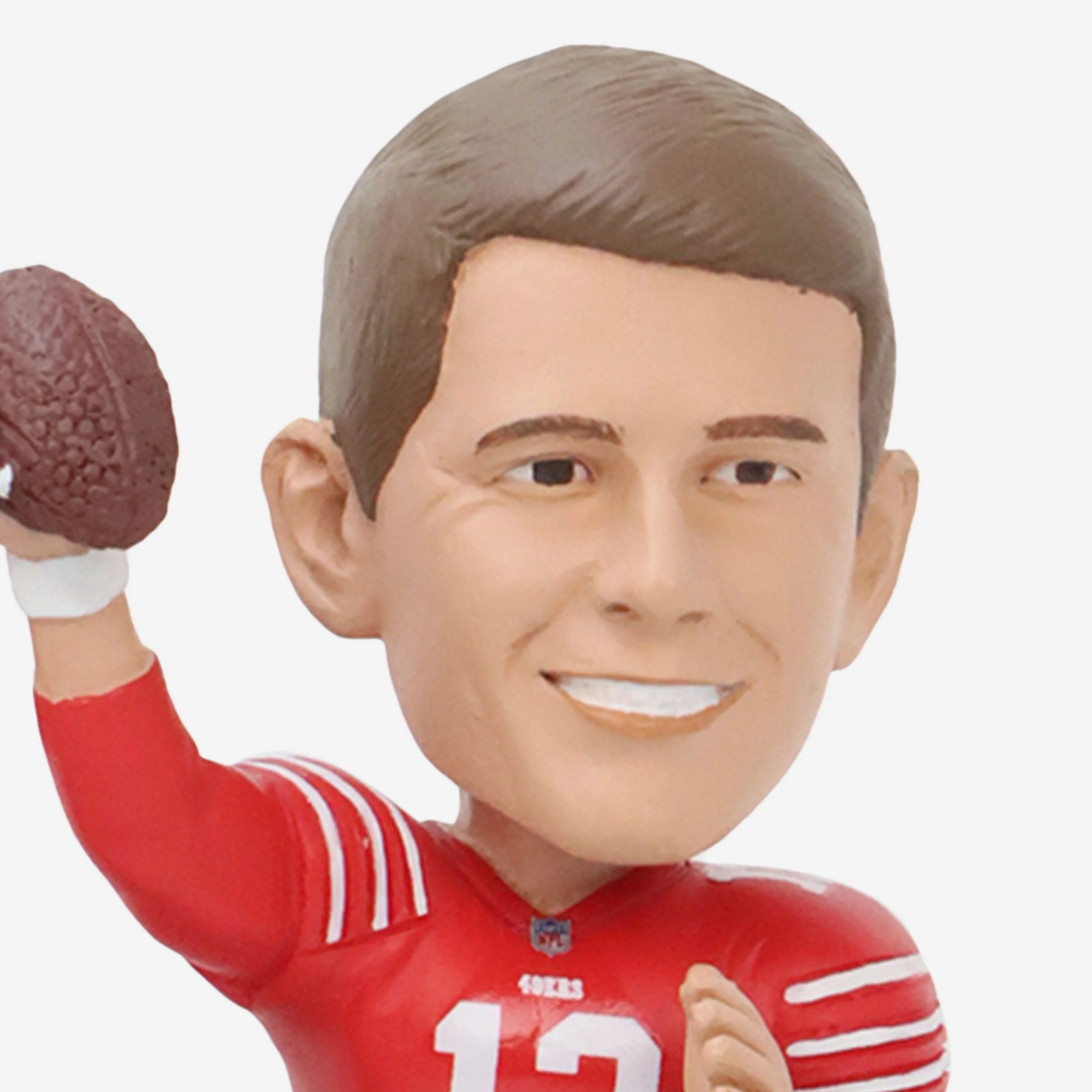 Steve Young & Brock Purdy San Francisco 49ers Then and Now Bobblehead - Image 3