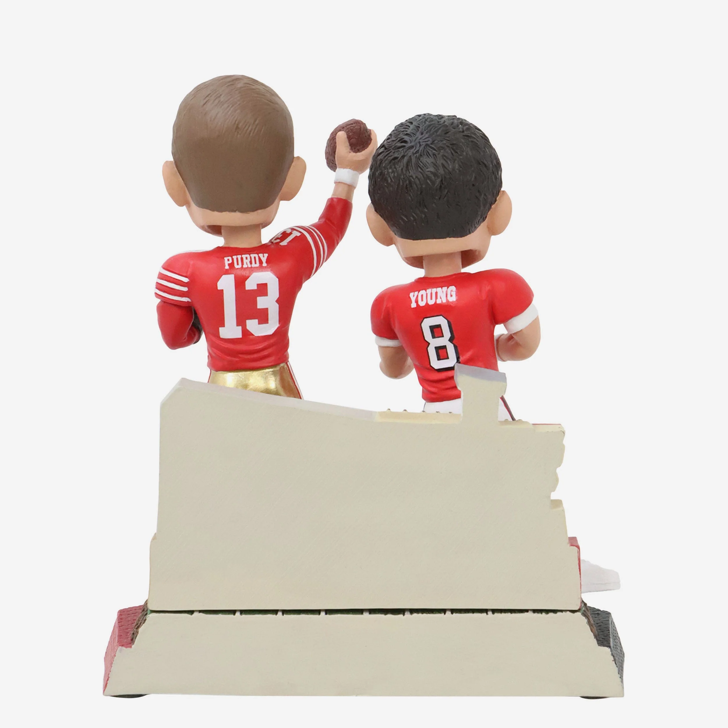 Steve Young & Brock Purdy San Francisco 49ers Then and Now Bobblehead - Image 6