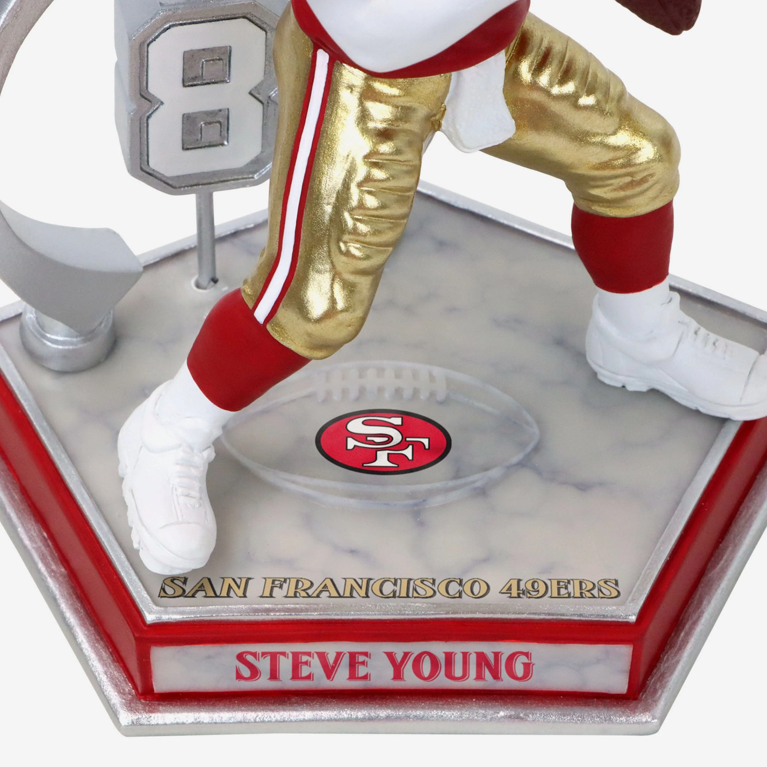 Steve Young San Francisco 49ers Legendary Number 8 Bobblehead - Image 3