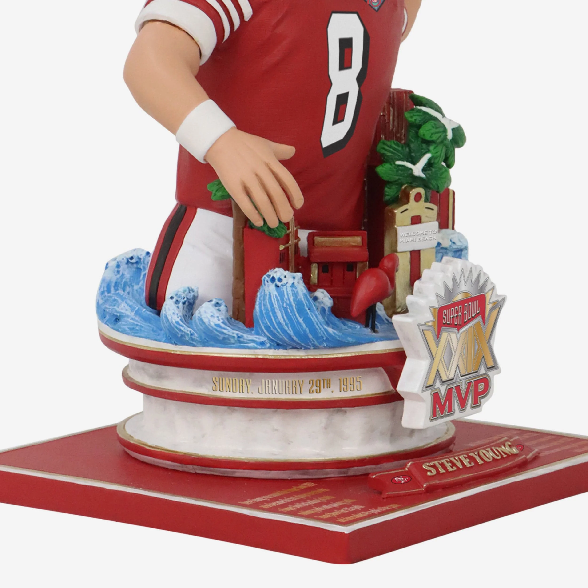 Steve Young San Francisco 49ers Super Bowl XXIX MVP Bust Bighead Bobblehead - Image 3