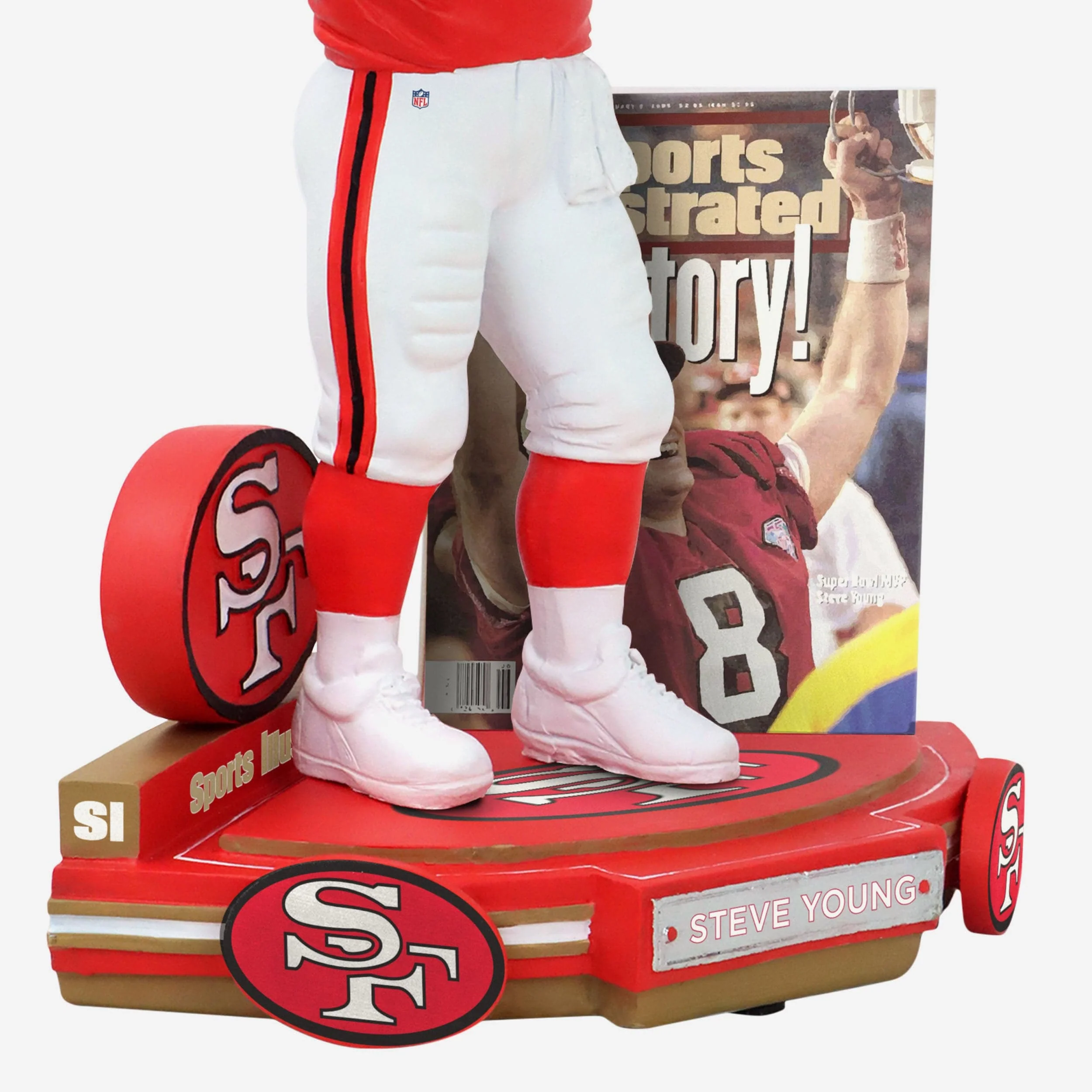Steve Young San Francisco 49ers Victory Sports Illustrated Cover Bobblehead - Image 3