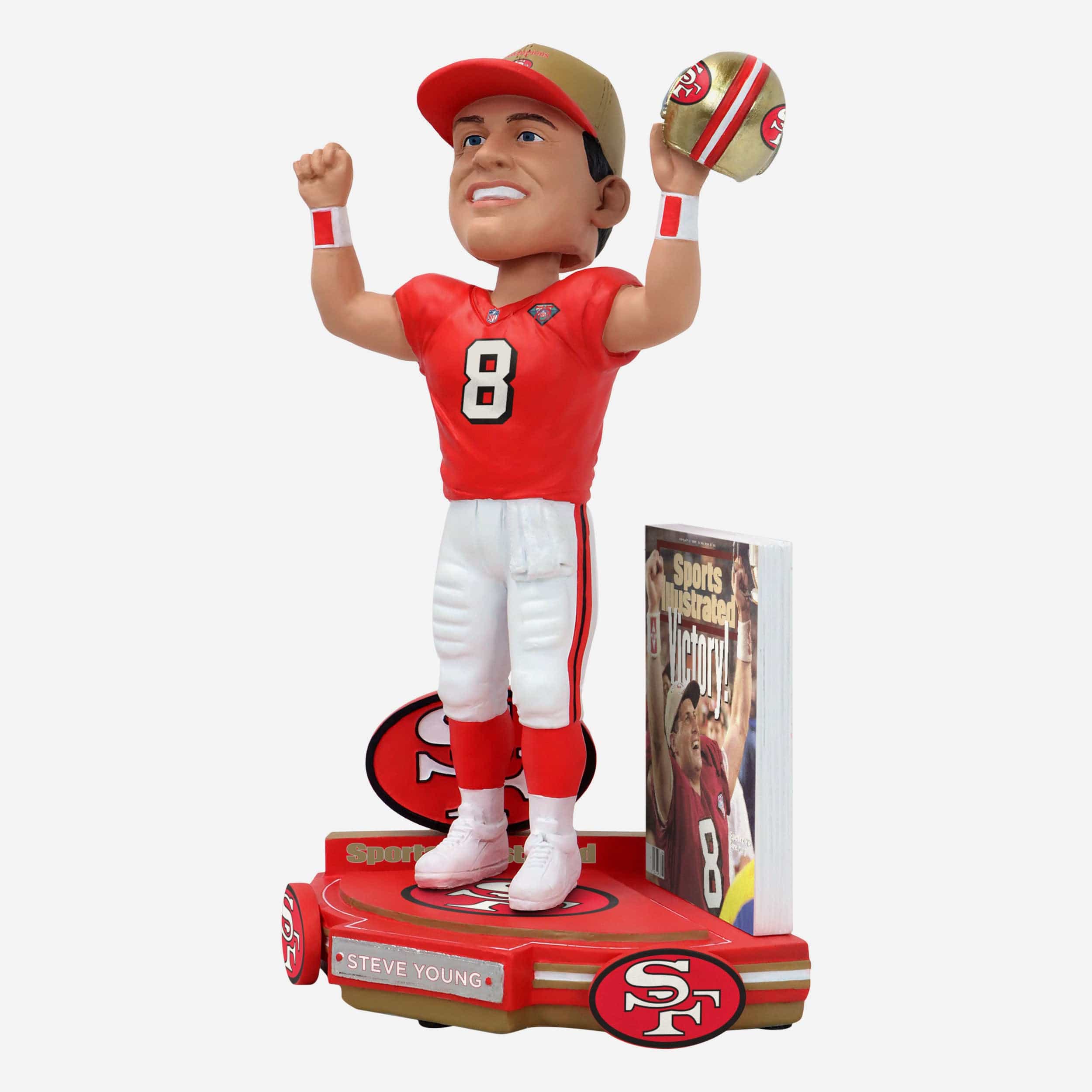 Steve Young San Francisco 49ers Victory Sports Illustrated Cover Bobblehead - Image 5