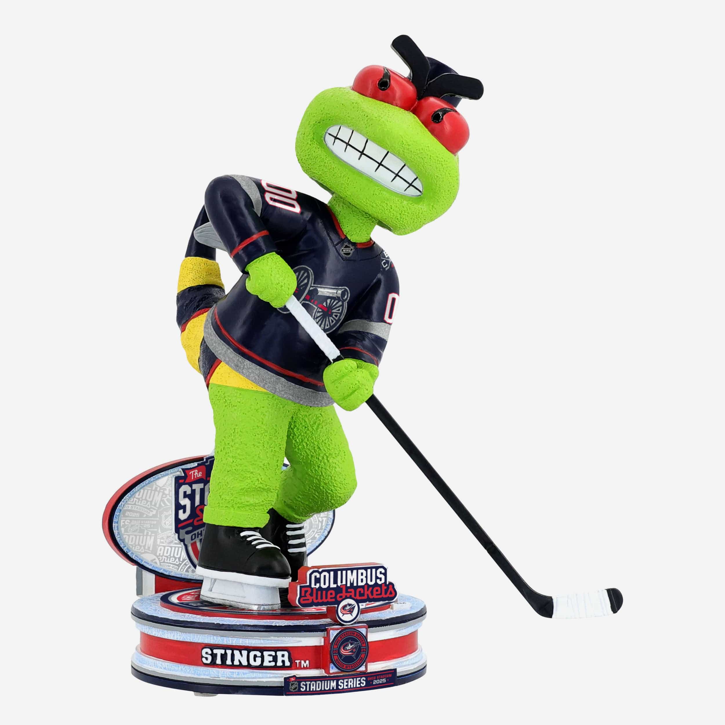 Stinger Columbus Blue Jackets 2025 Stadium Series Mascot Bobblehead - Image 4